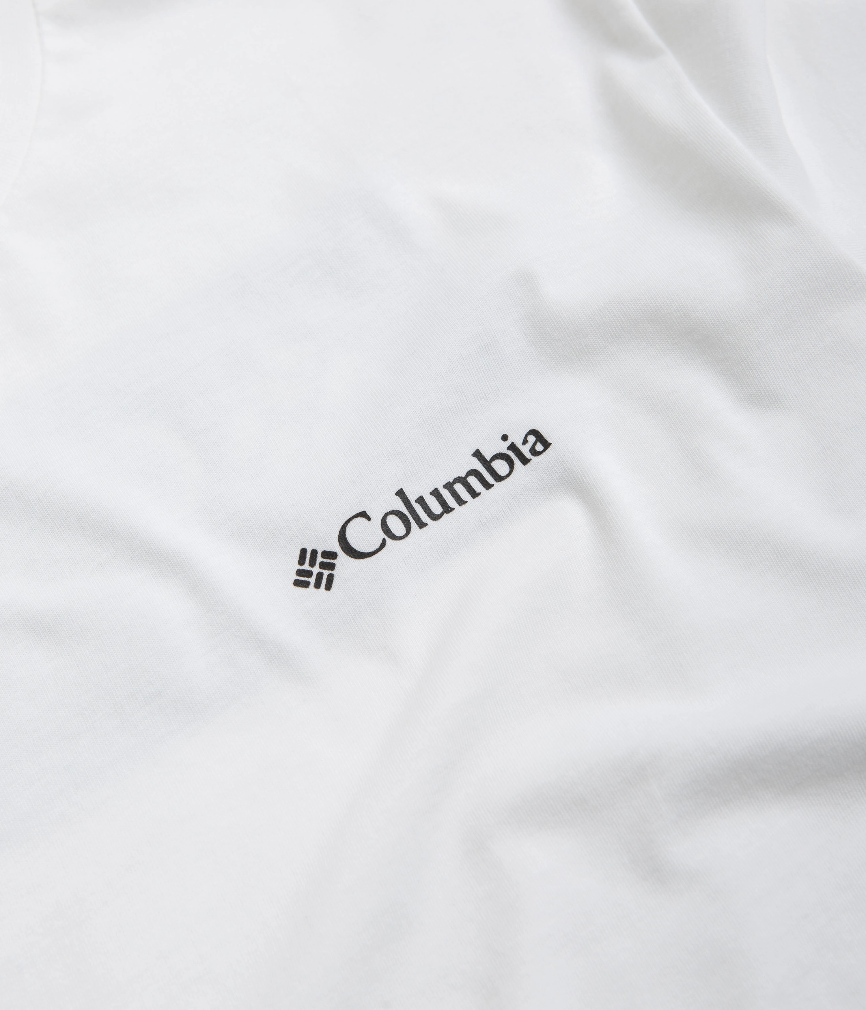 Columbia North Cascades T-Shirt - White / CSC Box Logo Oeko Tex Certified Material