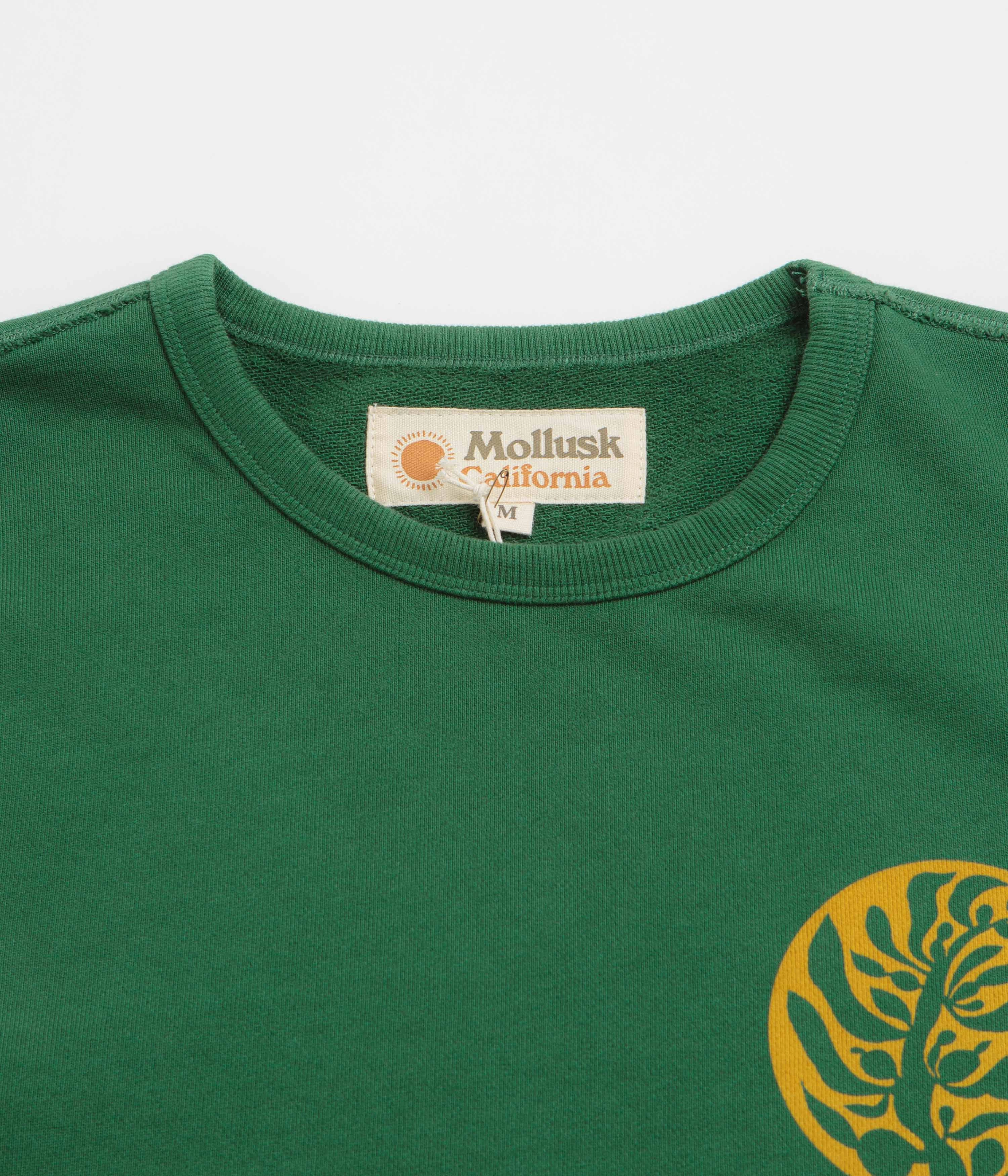 Essential Wear Mollusk Kelp Crewneck Sweatshirt - Rover Green