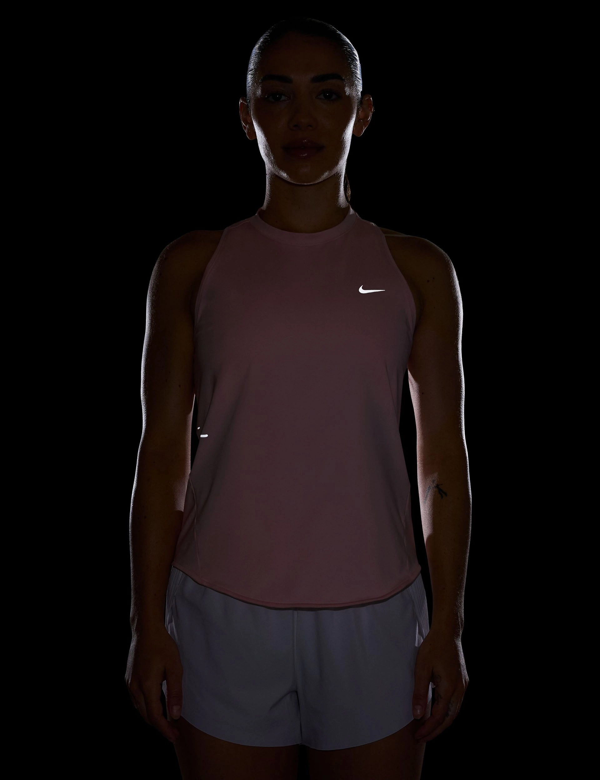 Antibacterial Fiber Blend Swift Dri-FIT Running Tank Top - Atmosphere/Reflective Silver