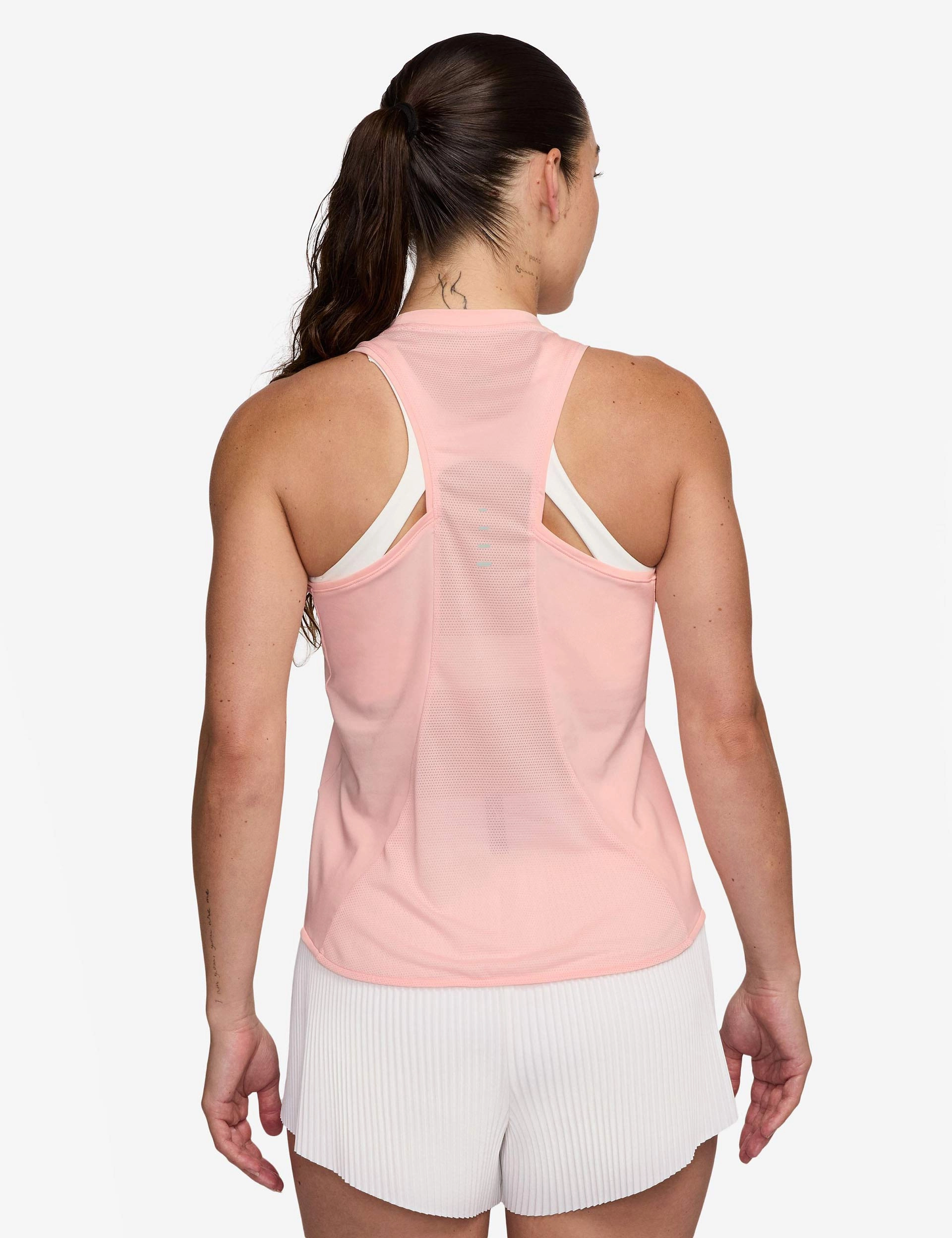 Interoperable training operation Swift Dri-FIT Running Tank Top - Atmosphere/Reflective Silver