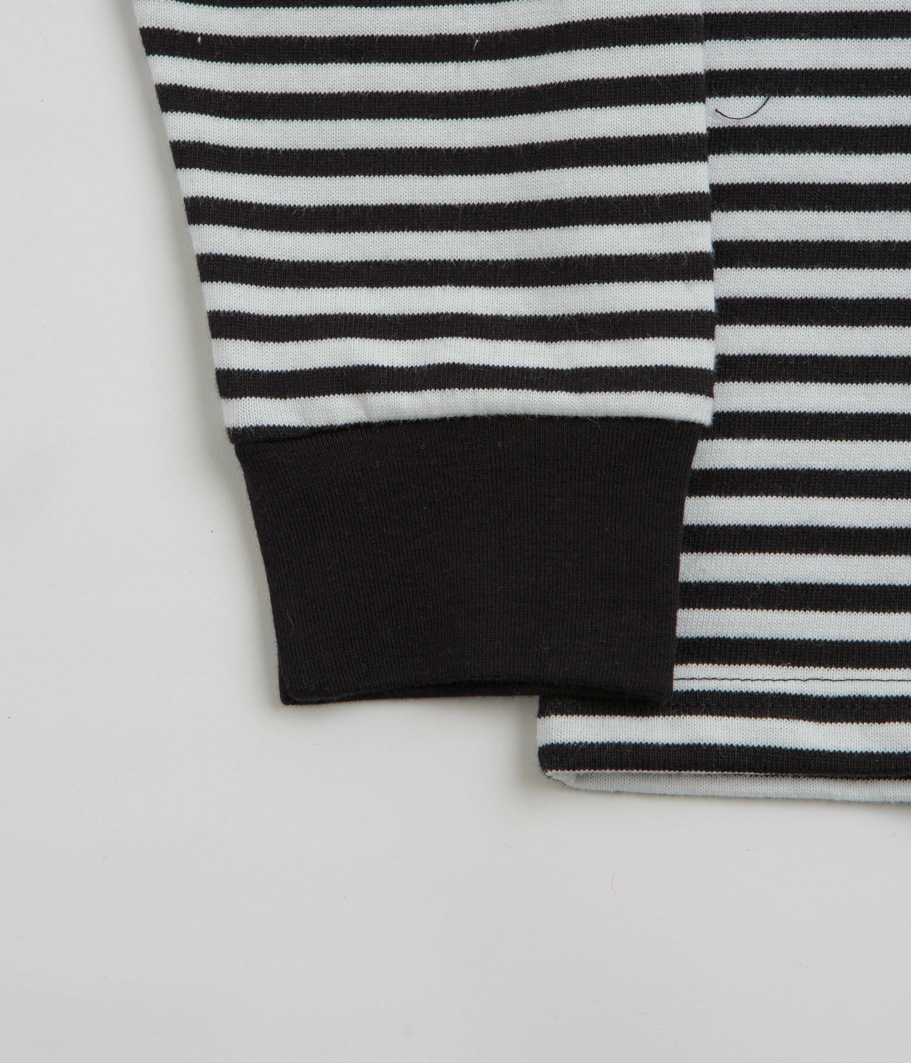 Movie Obey Established Works Eyes Stripe Long Sleeve T-Shirt - Black Multi