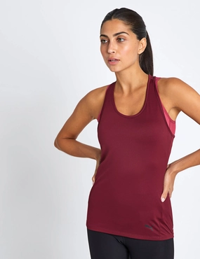 Dynamic Armholes TAD Essentials Racerback Tank - Ruby Shimmer