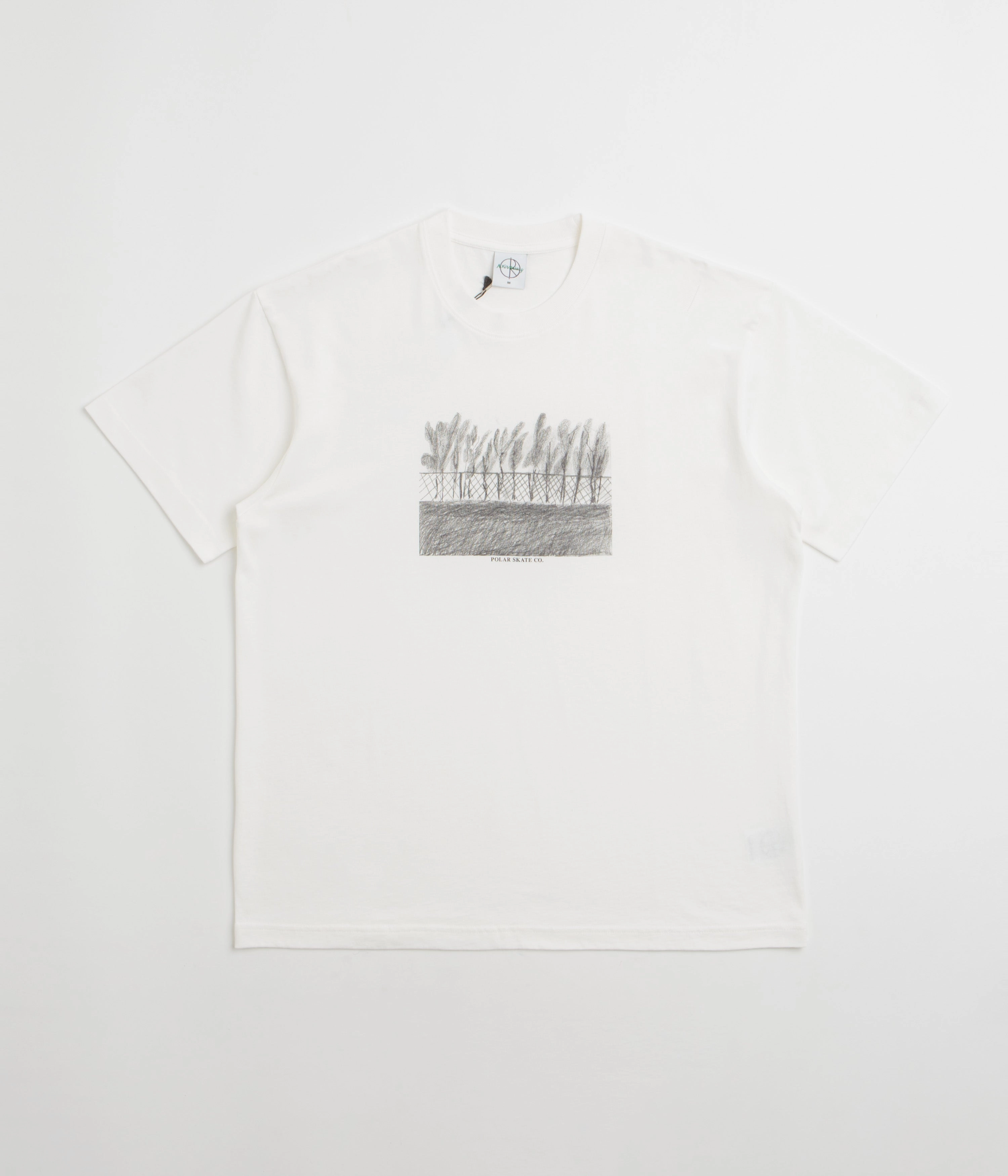 cutoff shorts silhouette budget-friendly Polar Fence T-Shirt - Cloud White
