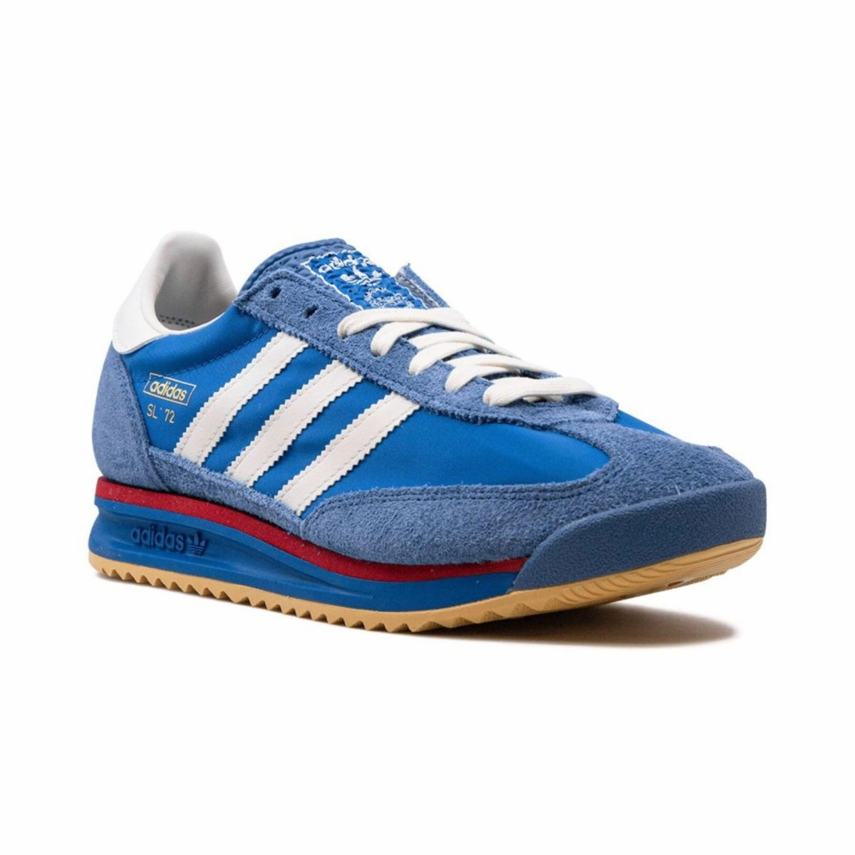 Foot Wellness Airflow Enhanced Tongue Adidas Men's SL 72 RS Blue/Core White/Better Scarlet
