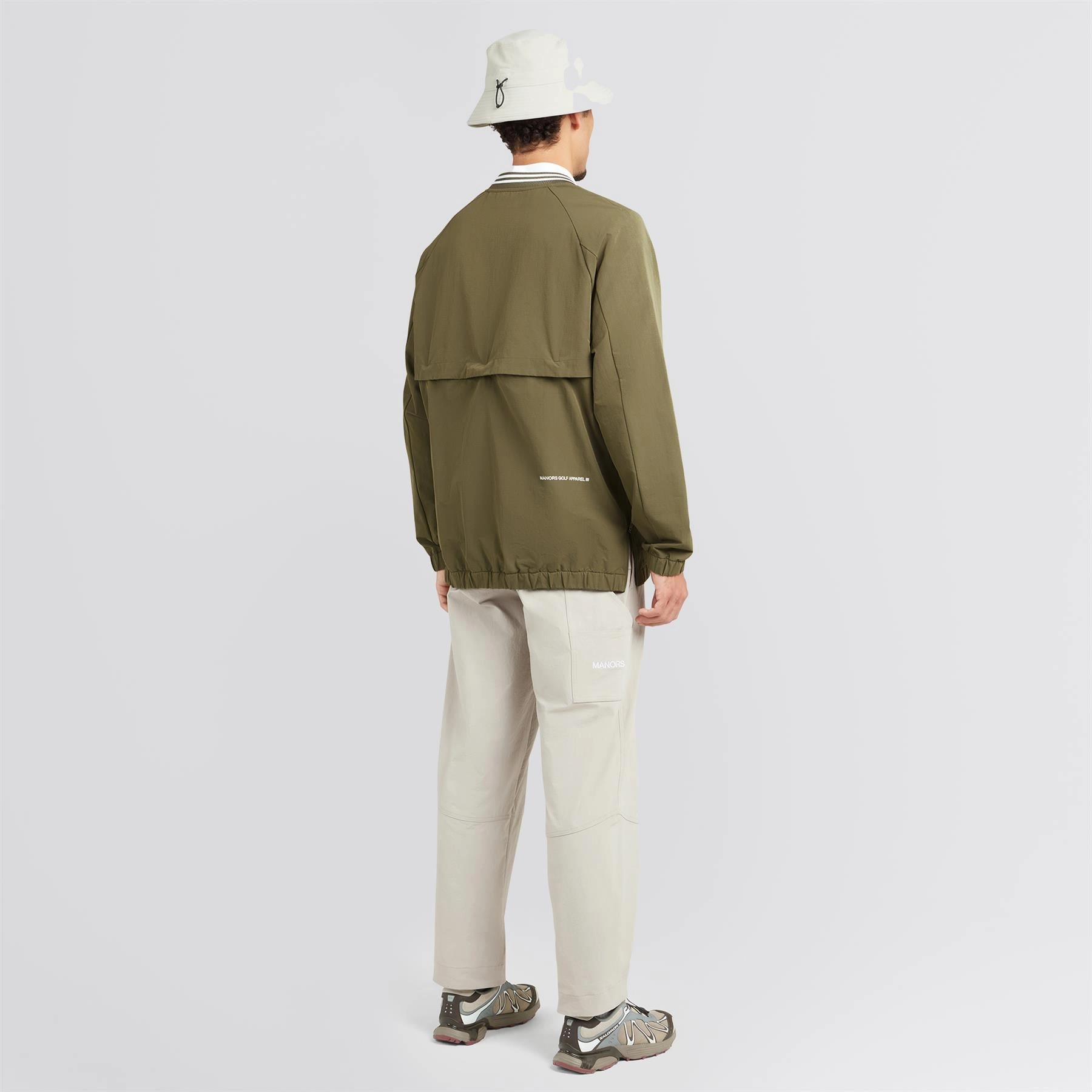 Formula Comfortable Jacket V-Neck Pullover Windbreaker Dark Olive