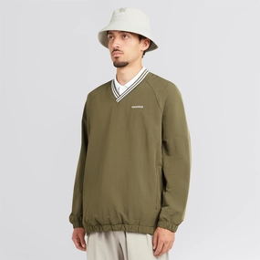 Dive V-Neck Pullover Windbreaker Dark Olive