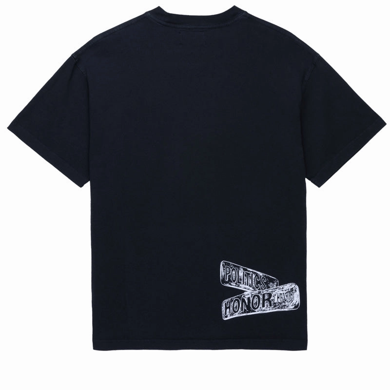 Honor The Gift x Politics Rally Time Tee - Faded Black RV venue