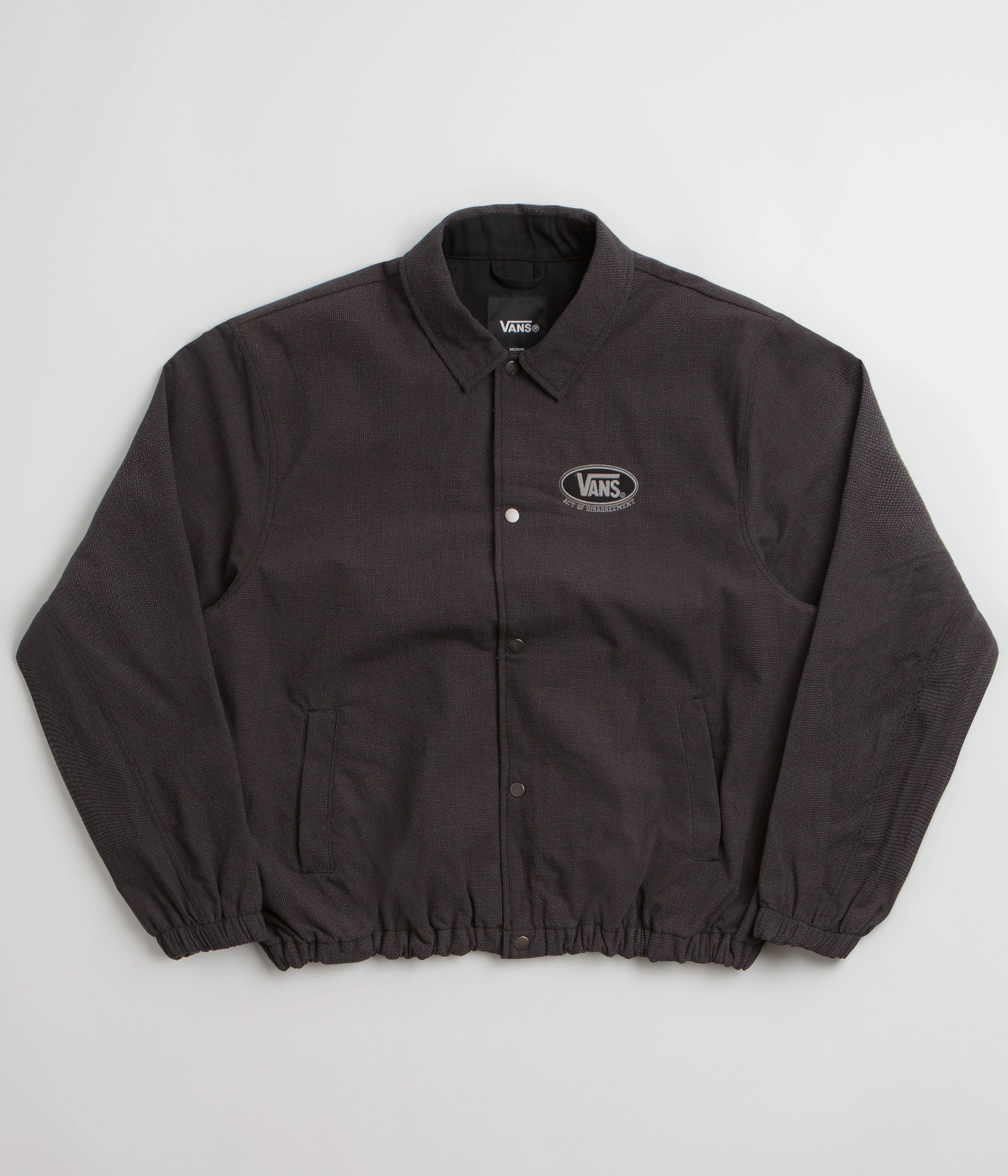 Adjustable Drawstrings Vans x SlamJam AOD A-Abrasion Coach Jacket - Anthracite