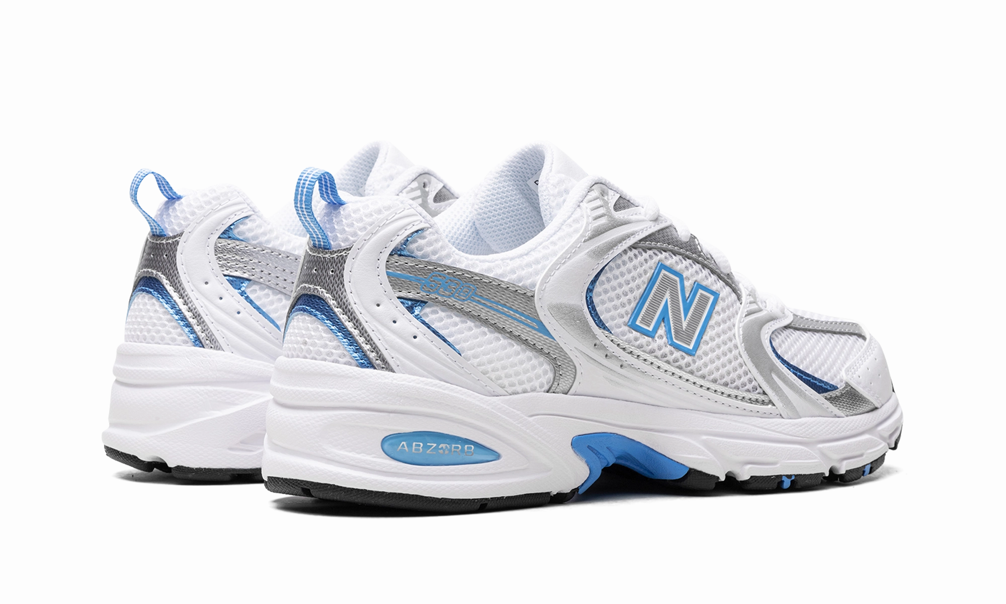 Comfort Midsole Resilient Outsole 530 "White / Sky Blue"