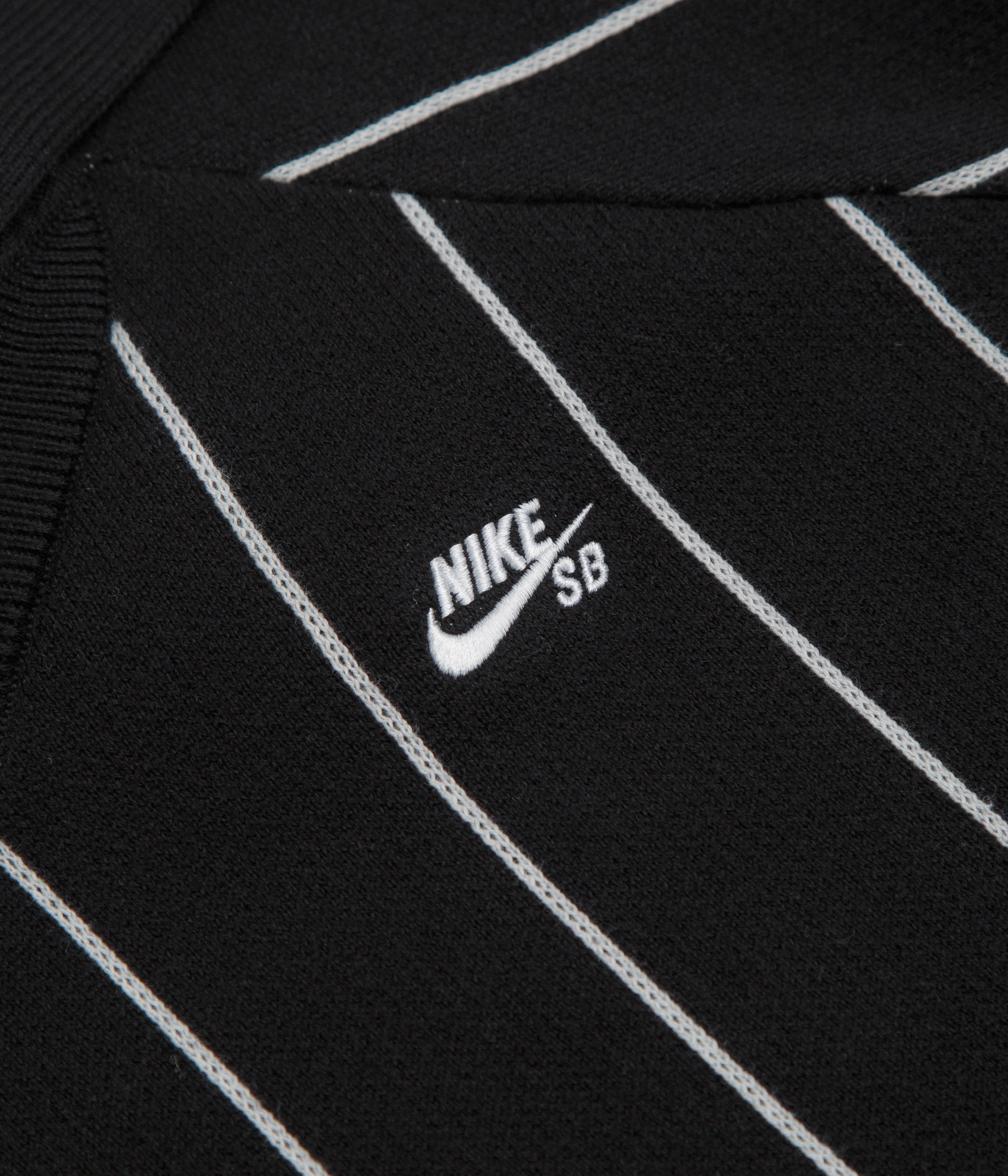 Classic Wear Nike SB Striped Polo Shirt - Black / Sail / Black