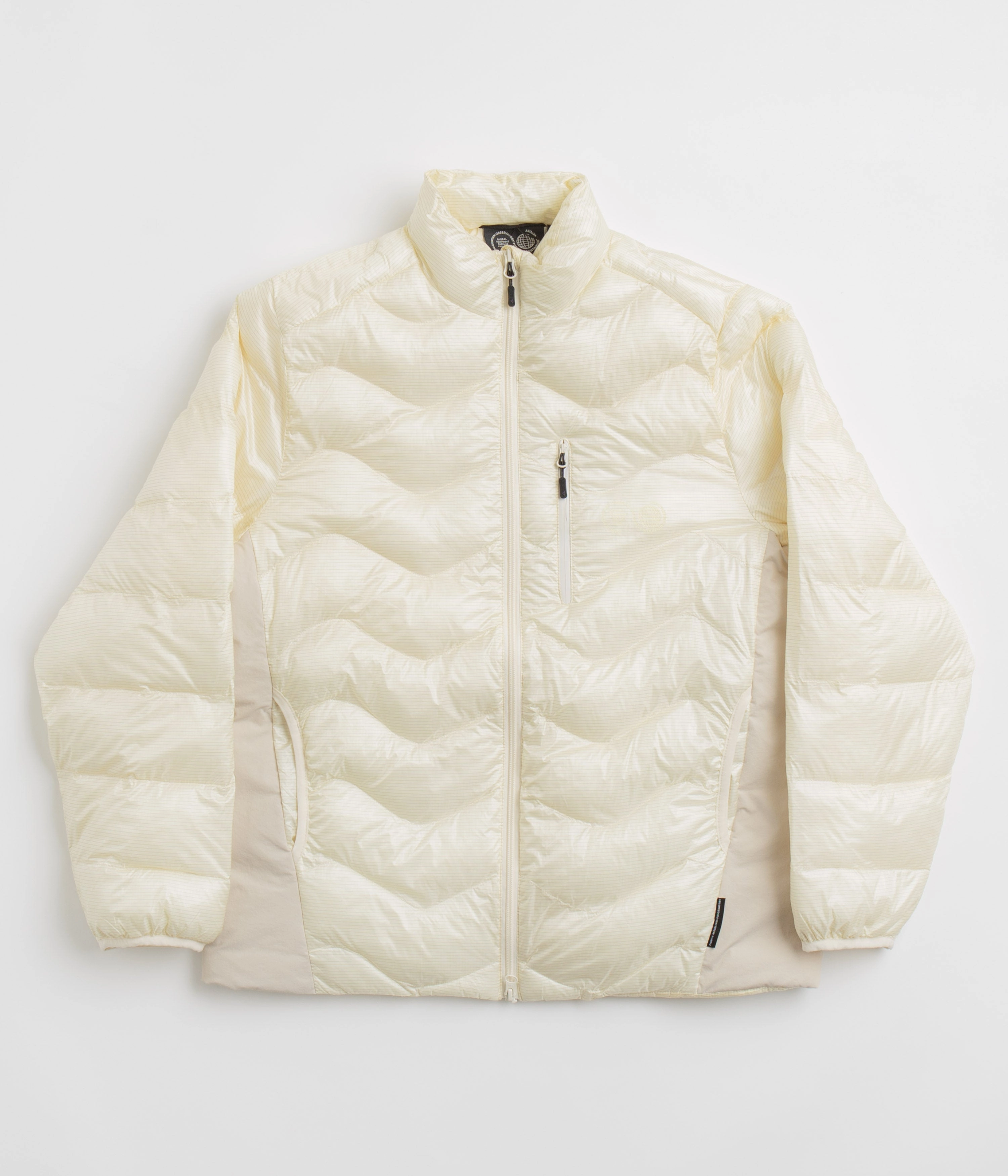 Purple Mountain Observatory Waves Light Puffer Jacket - Ecru Record