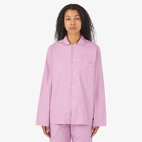 Tekla Poplin Long Sleeve Shirt / Purple Pink Sophisticated Elegance Mature appeal