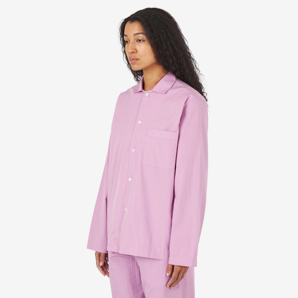 Easy Care Material Tekla Poplin Long Sleeve Shirt / Purple Pink