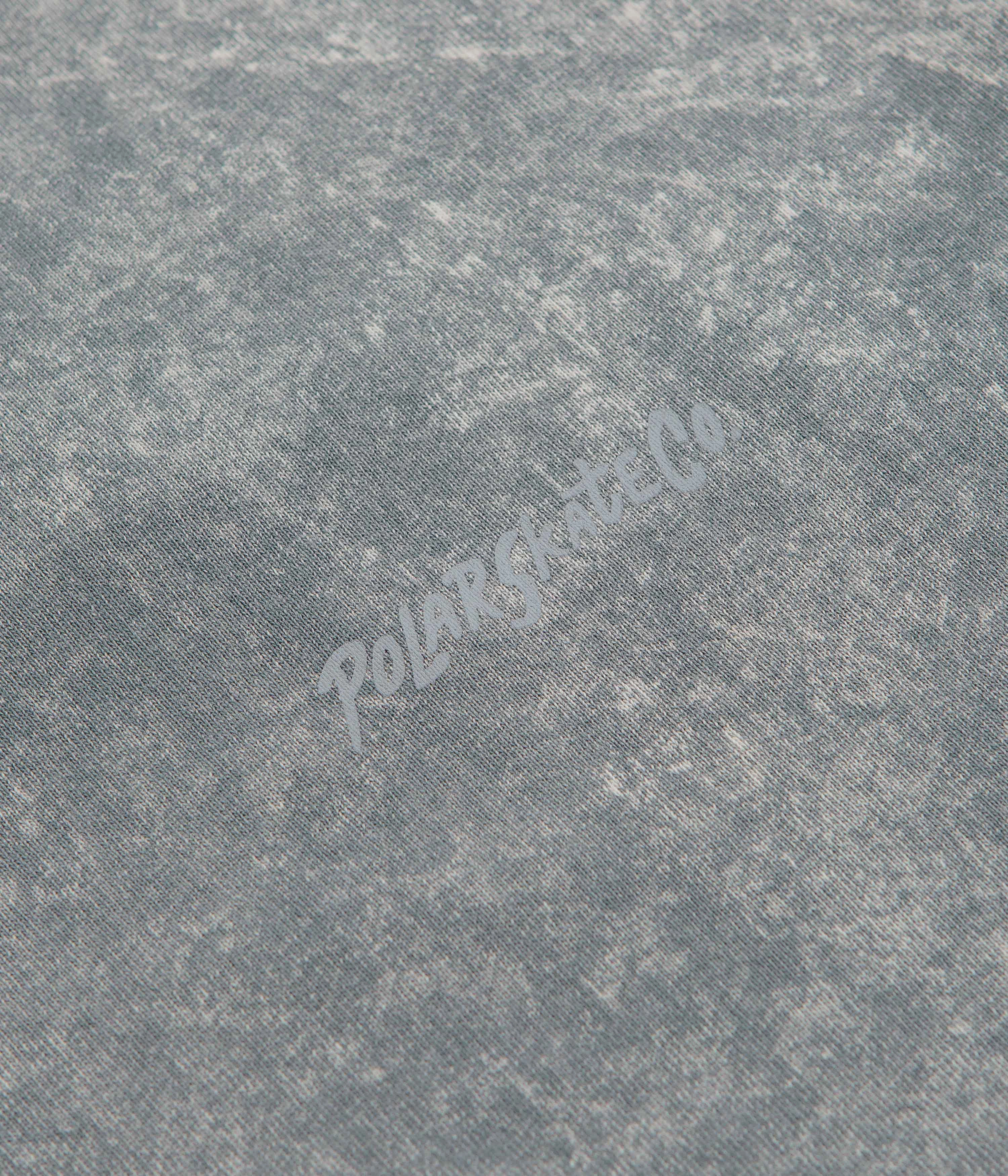 Polar Surf Logo Acid T-Shirt - Grey art gallery event Zipped