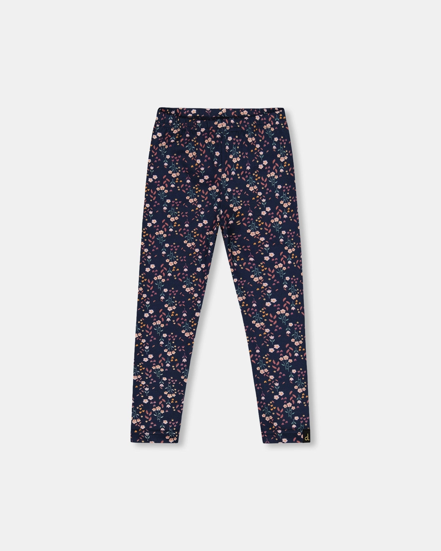 Quick Fit Design Jersey Leggings Navy Floral