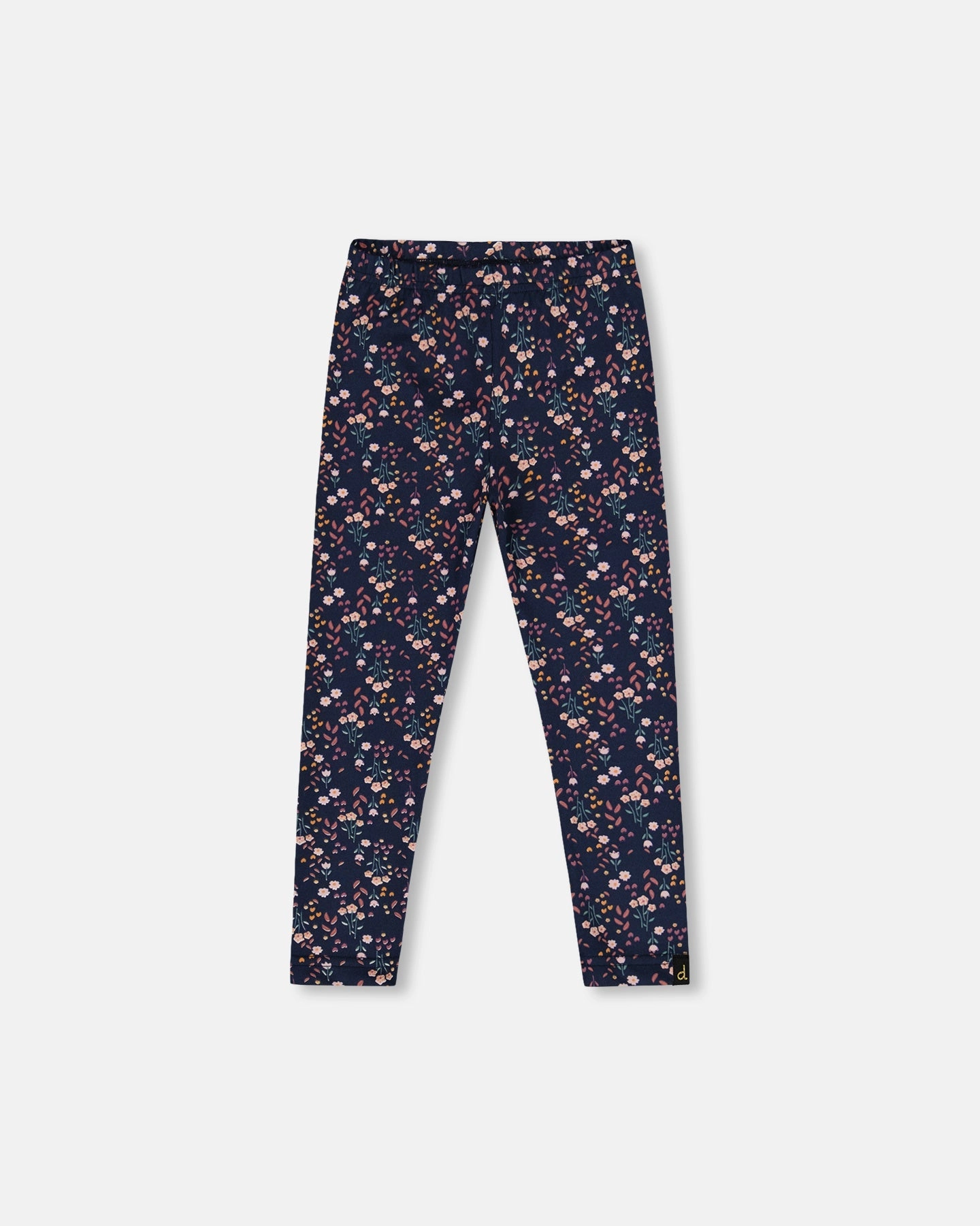 Jersey Leggings Navy Floral No Iron Effortless Layer
