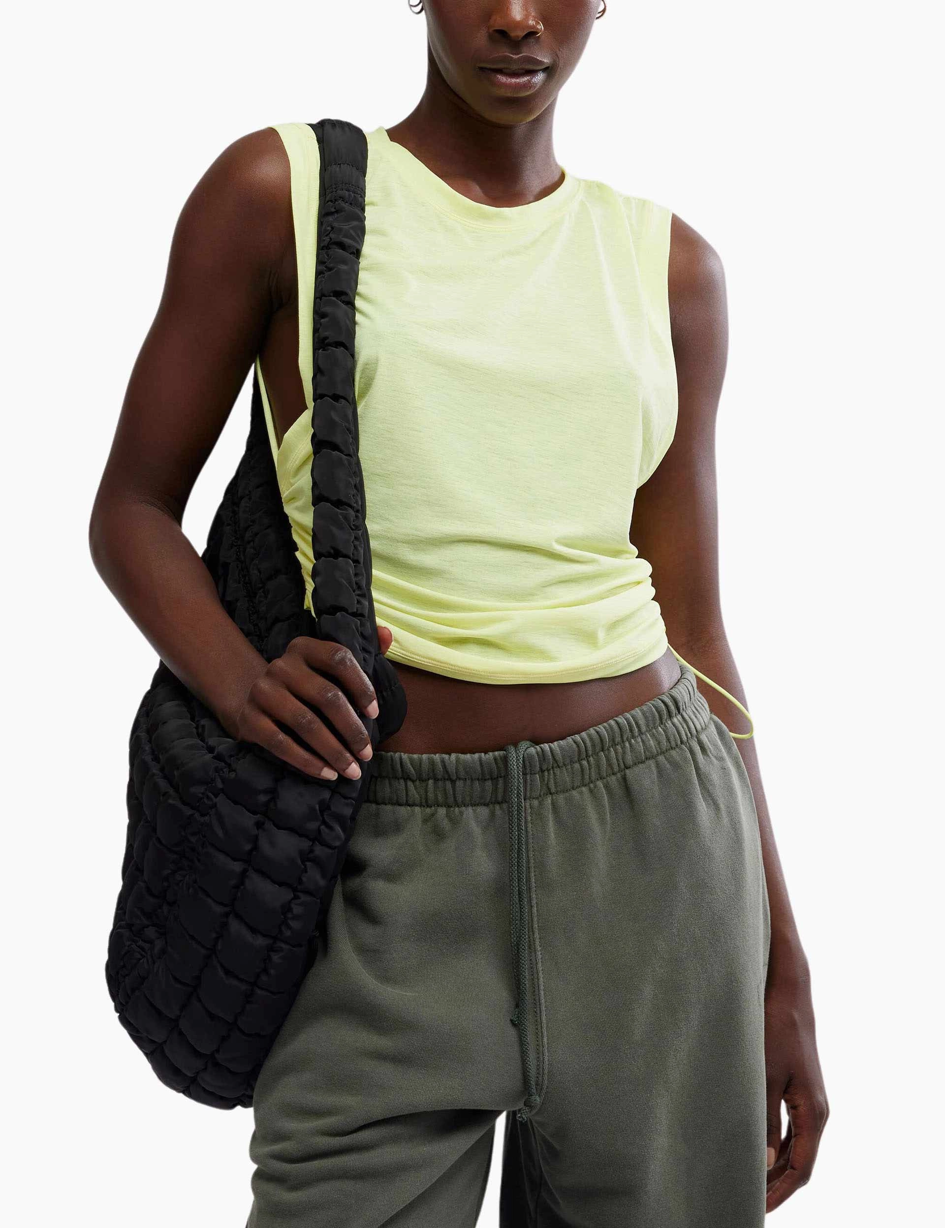 Non Restrictive Performance Improvement Tempo Sport Mode Muscle Tee - Sour Citrus