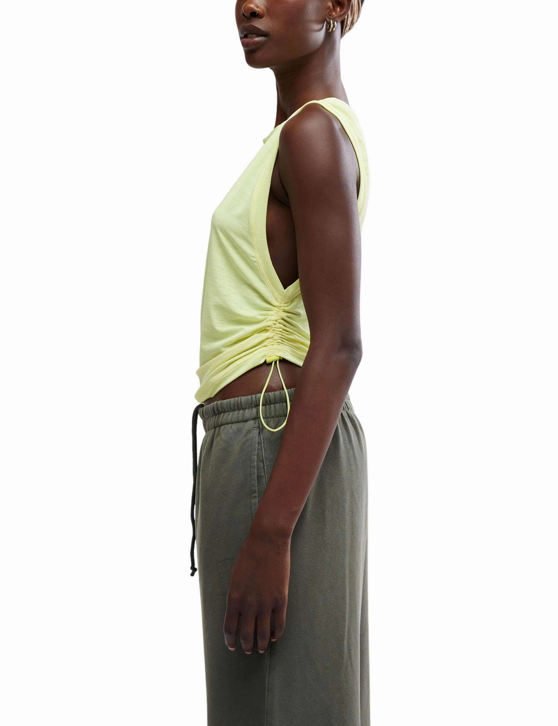 Tempo Sport Mode Muscle Tee - Sour Citrus low quality Free Move