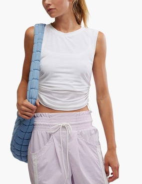 Seamless Bonding Tempo Sport Mode Muscle Tee - White