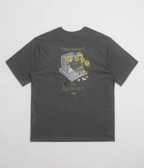 Button Down ping pong venue The North Face Connected Relaxed Graphic T-Shirt - Anthracite Grey