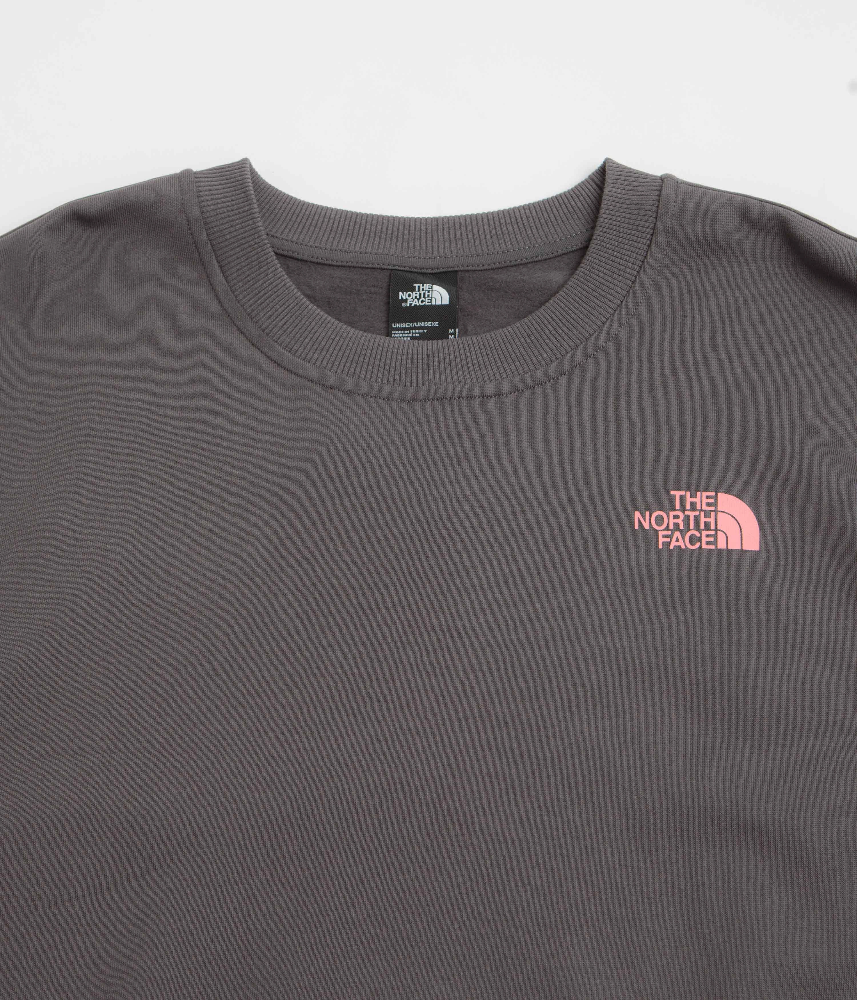 Fashionable Stain-Resistant The North Face Expedition Celebration Oversized Crewneck Sweatshirt - Anthracite Grey