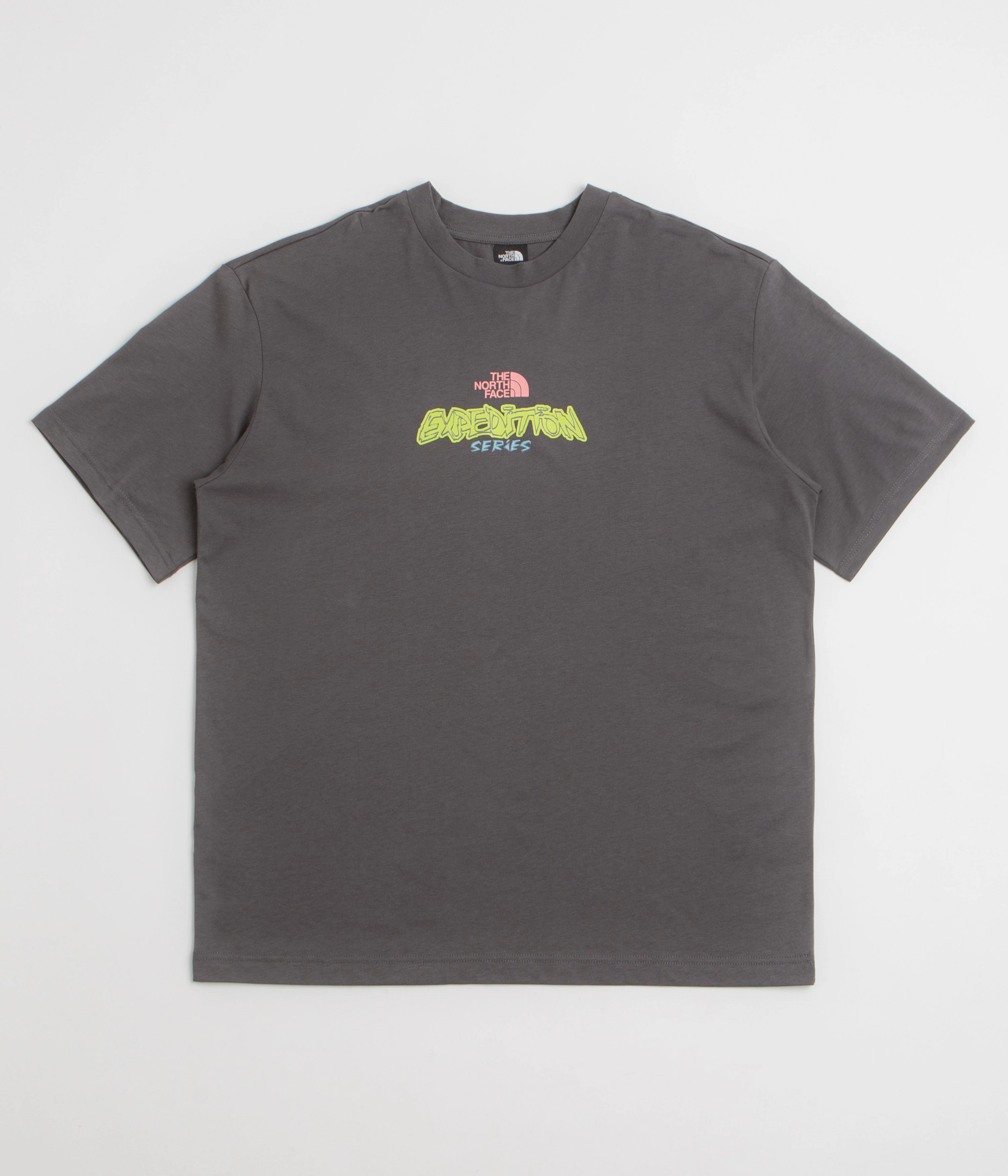 tee shirt A-line silhouette The North Face Expedition Celebration Oversized T-Shirt - Anthracite Grey
