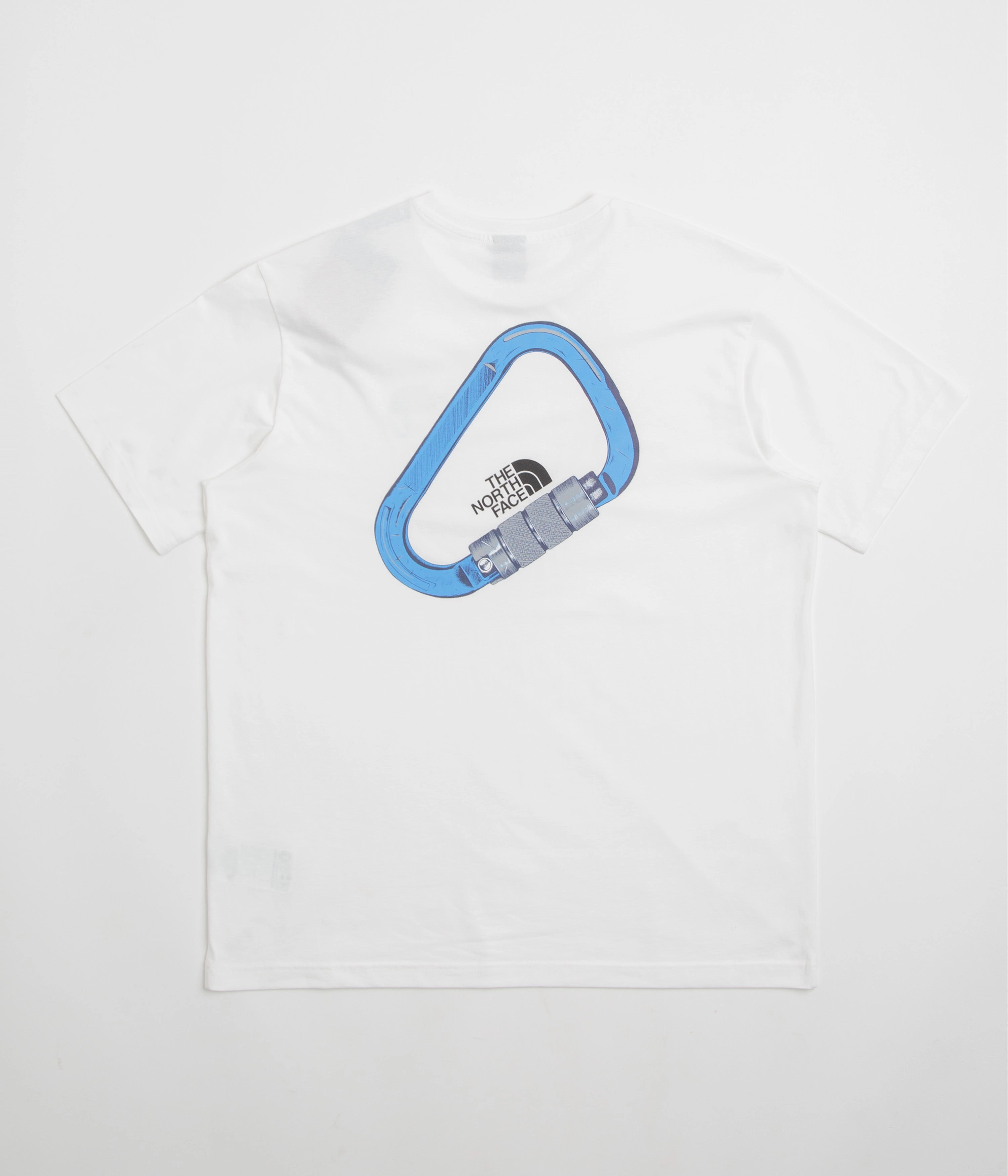 polka-dotted Fade Resistant Dye The North Face Explore Carabiner Relaxed T-Shirt - TNF White