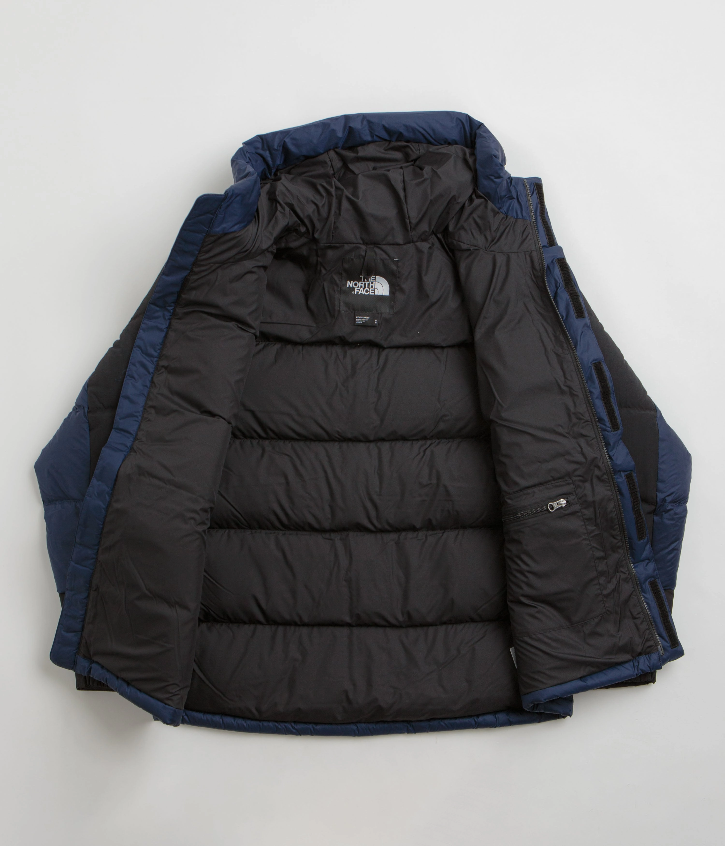 pilots The North Face Himalayan Down Parka Jacket - Summit Navy / TNF Black