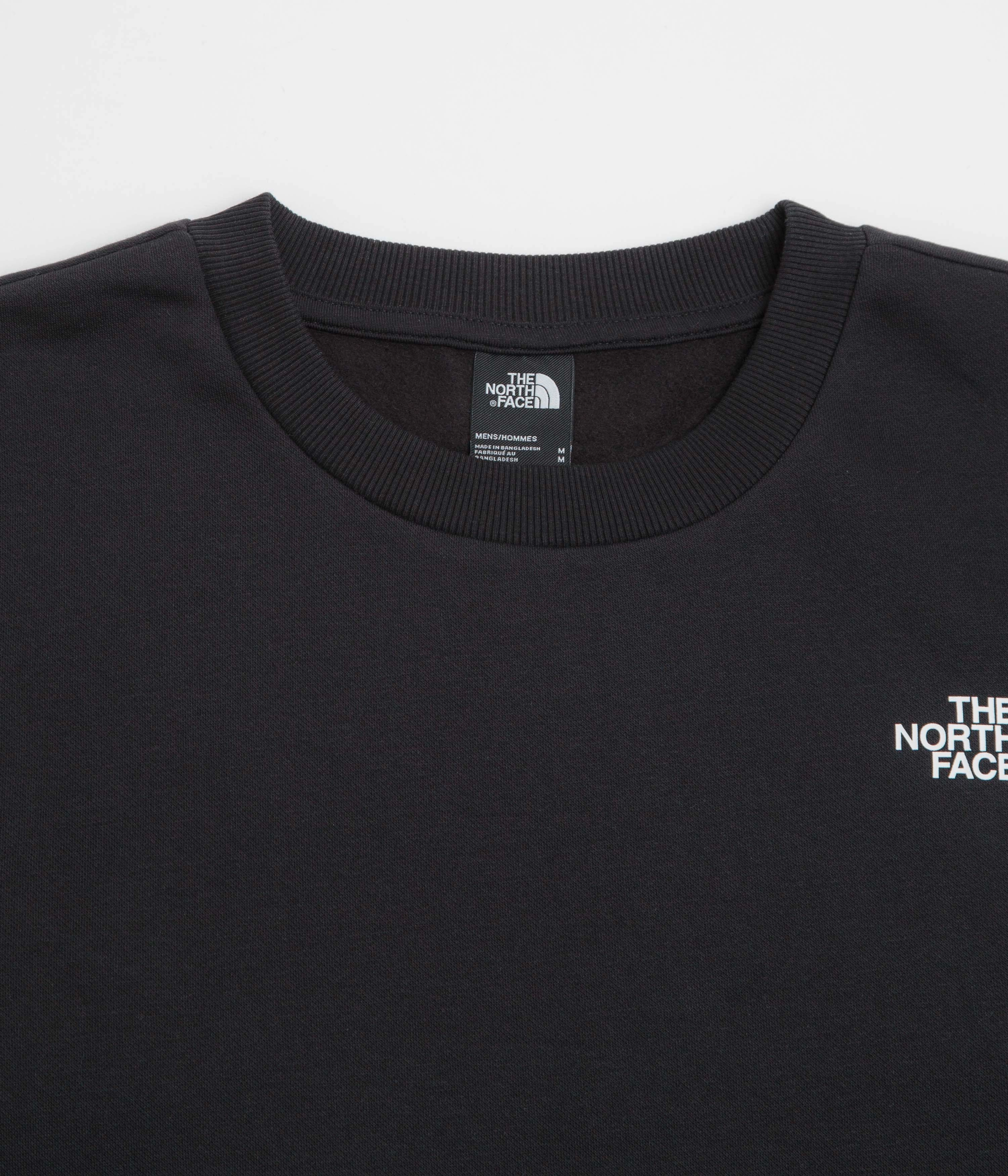 logoed The North Face Simple Dome Crewneck Sweatshirt - TNF Black