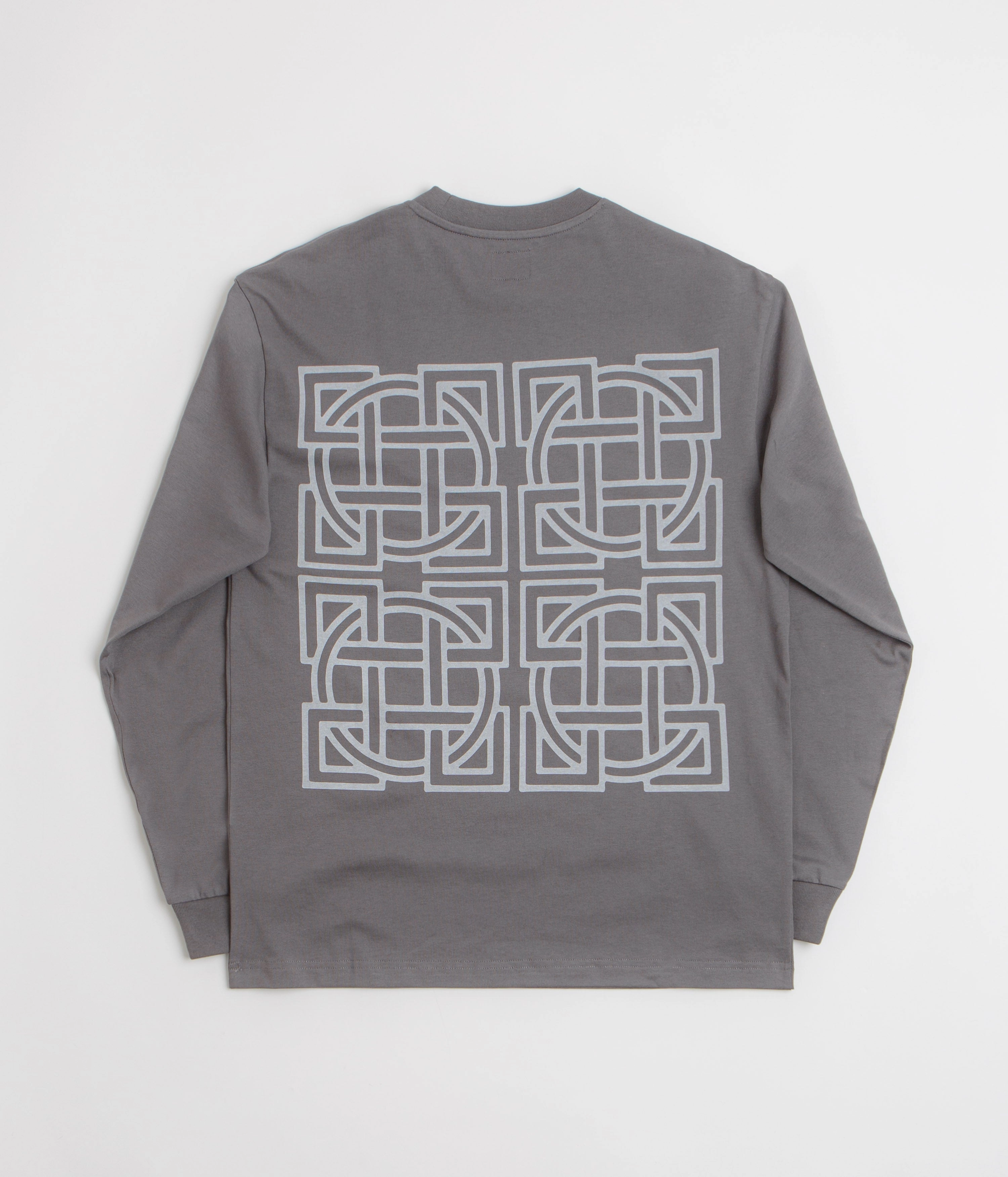 Cap sleeves Zipped The Trilogy Tapes Cross Lattice Long Sleeve T-Shirt - Charcoal