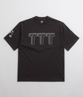 The Trilogy Tapes Logo T-Shirt - Black size chart