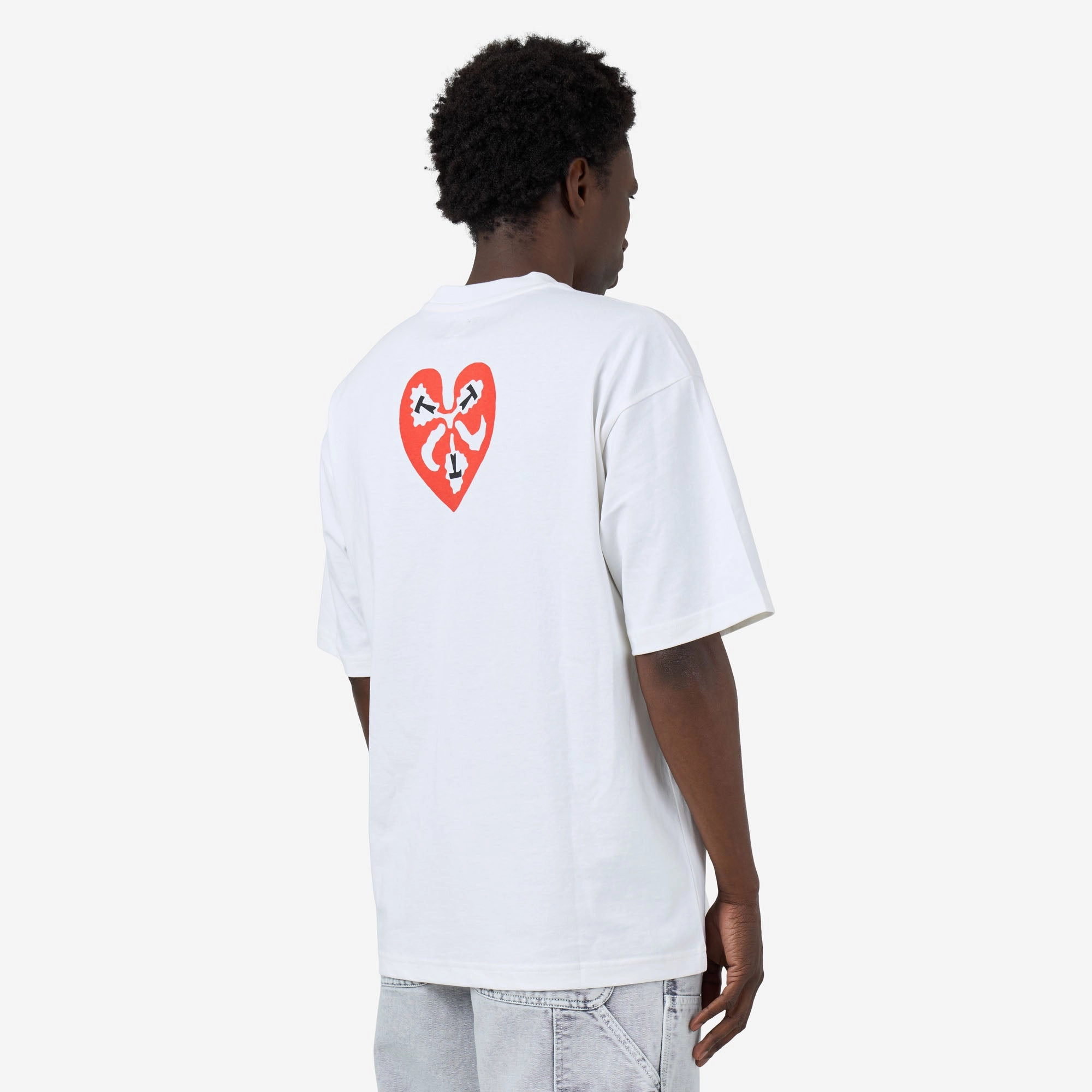 The Trilogy Tapes TTT Heart T-Shirt / White Fashion Design visible details