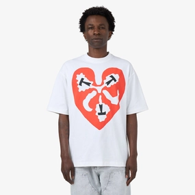 The Trilogy Tapes TTT Heart T-Shirt / White park event