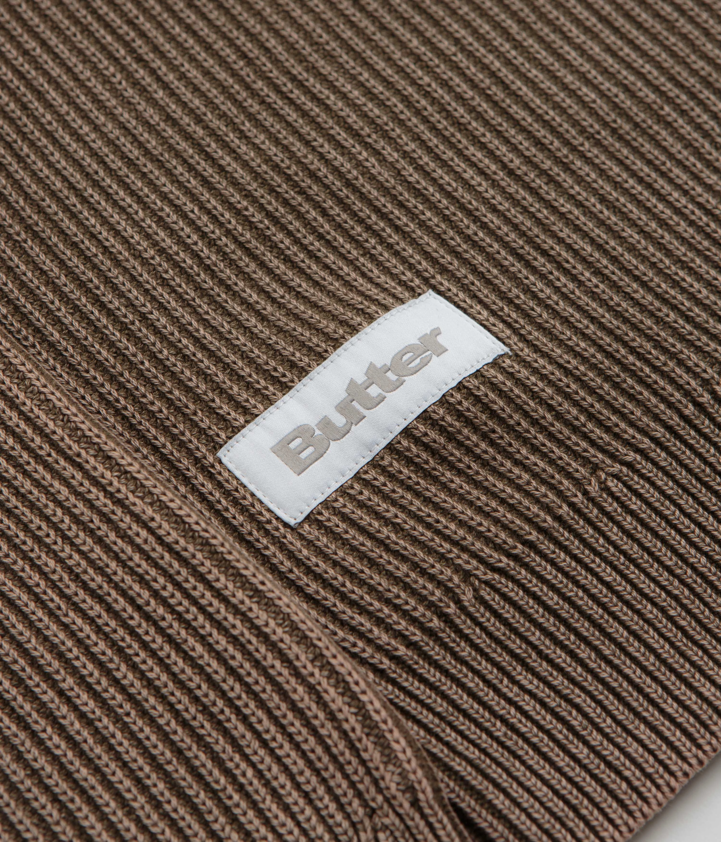 product cost effectiveness Butter Goods Bleach Knit Crewneck Sweatshirt - Brown