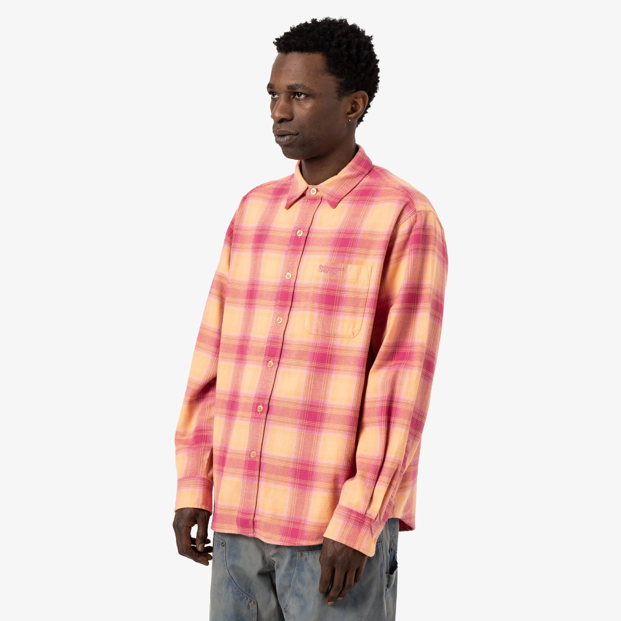 Subtle design Weekend Wear thisisneverthat Shadow Plaid Flannel Shirt / Pink