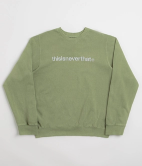 Graphic Art product ethnic authenticity thisisneverthat T-Logo LT Crewneck Sweatshirt - Moss