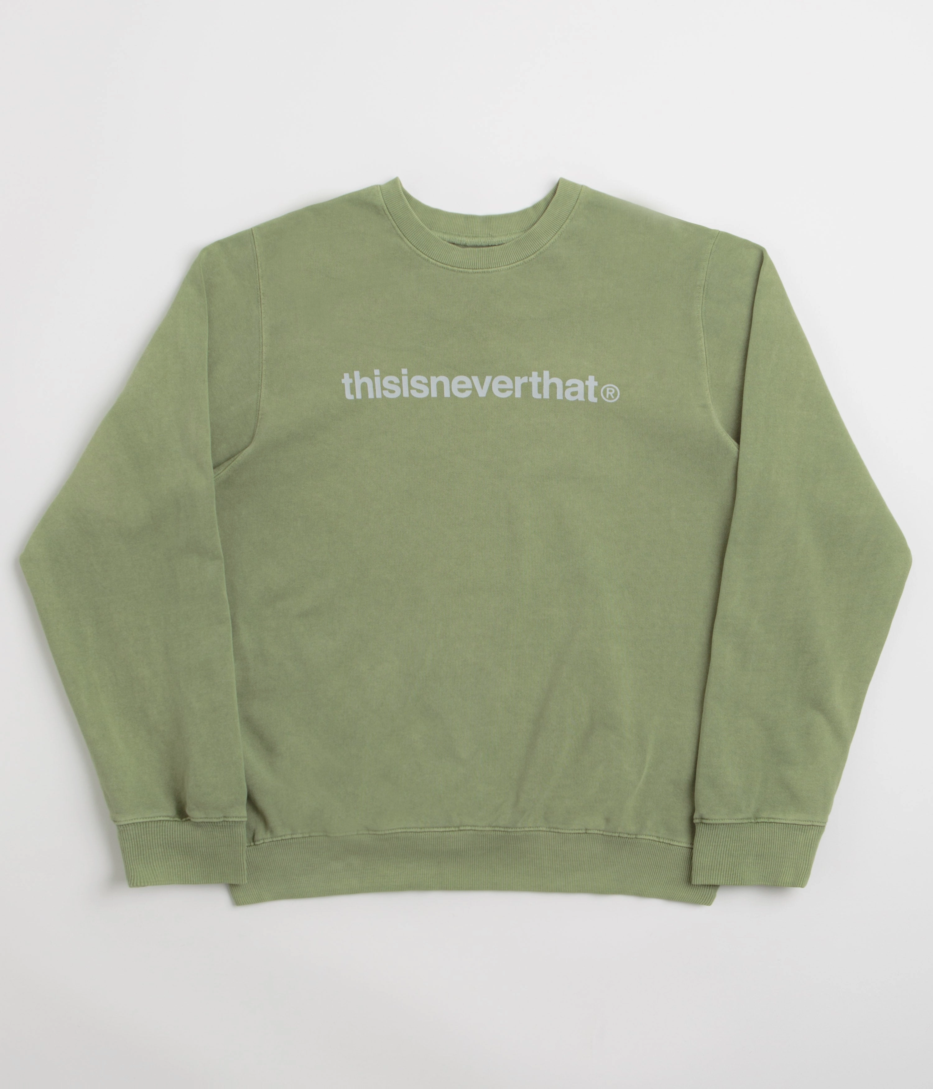 Graphic Art product ethnic authenticity thisisneverthat T-Logo LT Crewneck Sweatshirt - Moss