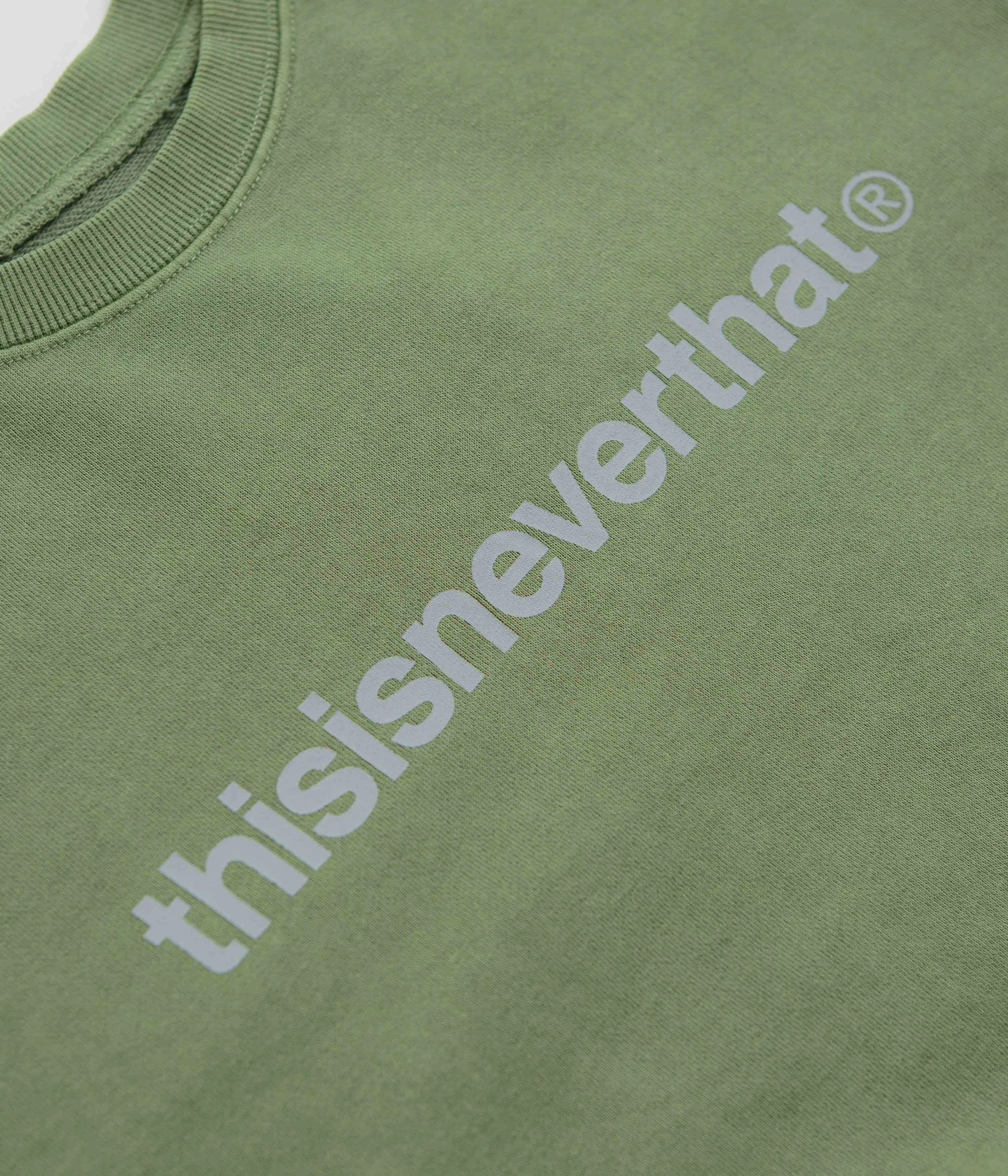thisisneverthat T-Logo LT Crewneck Sweatshirt - Moss product brooch style