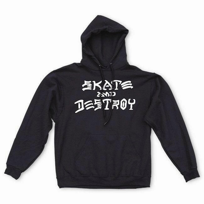 Anti Odor Warm Outfit Thrasher - Skate & Destroy Hoodie Black