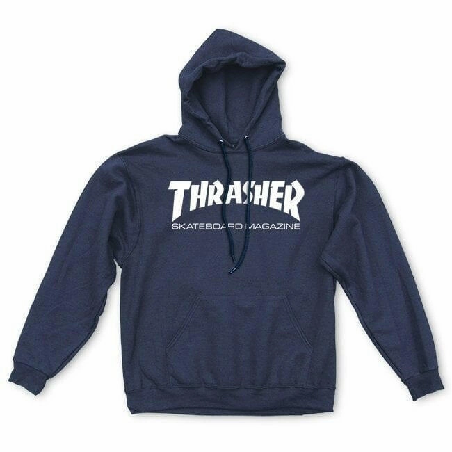 Thrasher - Skate Mag Hoodie Navy Caribou like Cozy Fit