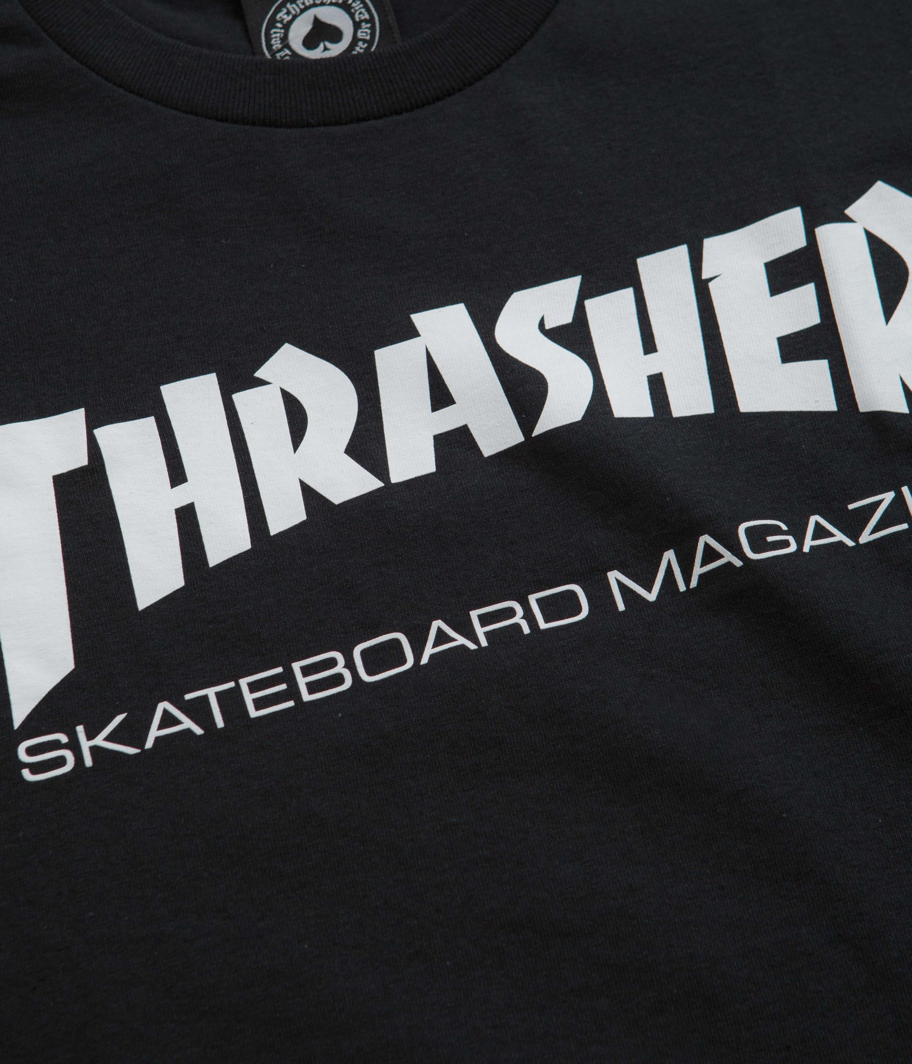 Thrasher Skate Mag T-Shirt - Black jumpsuit silhouette