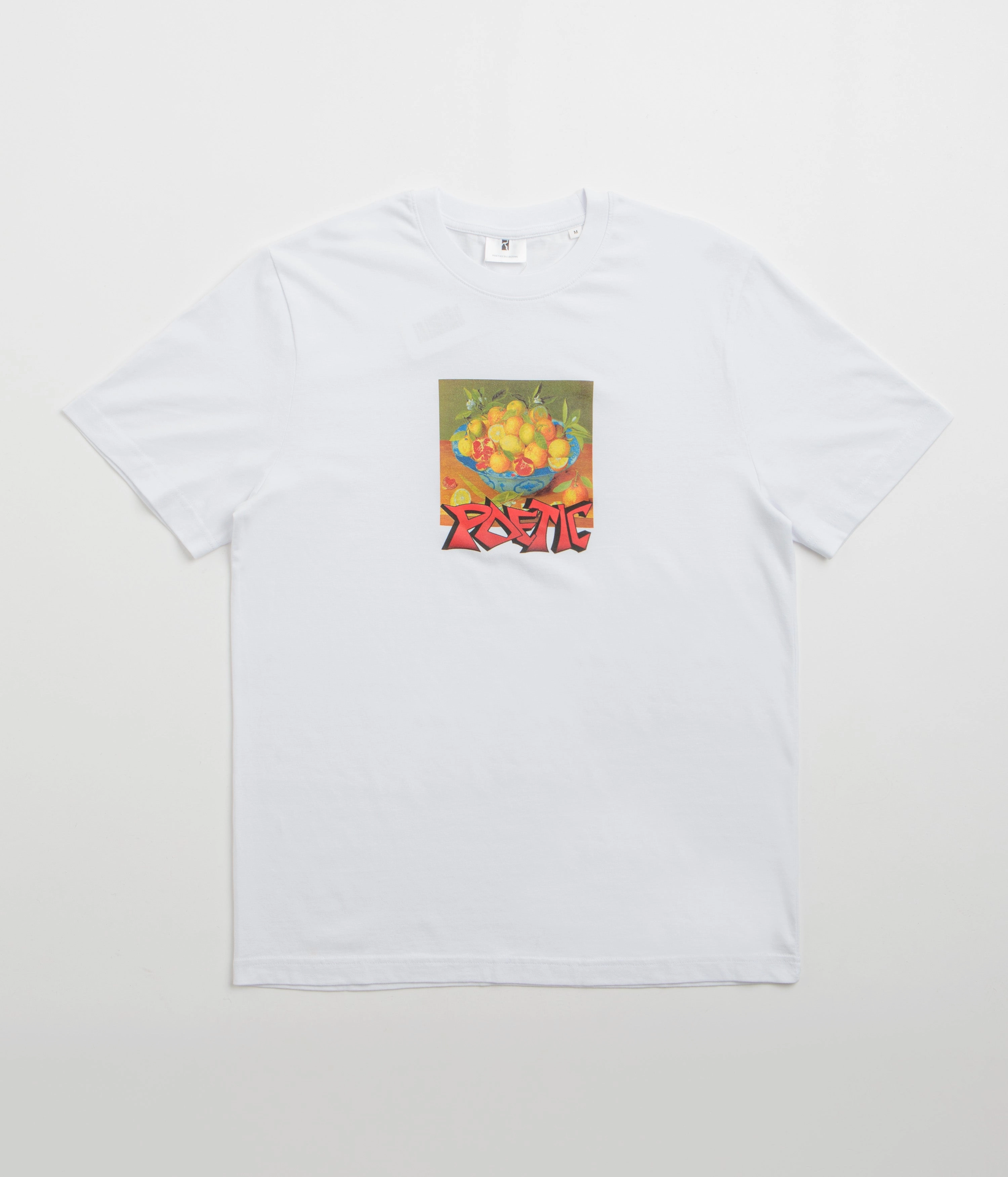 Fashionista Poetic Collective Graff Fruit T-Shirt - White