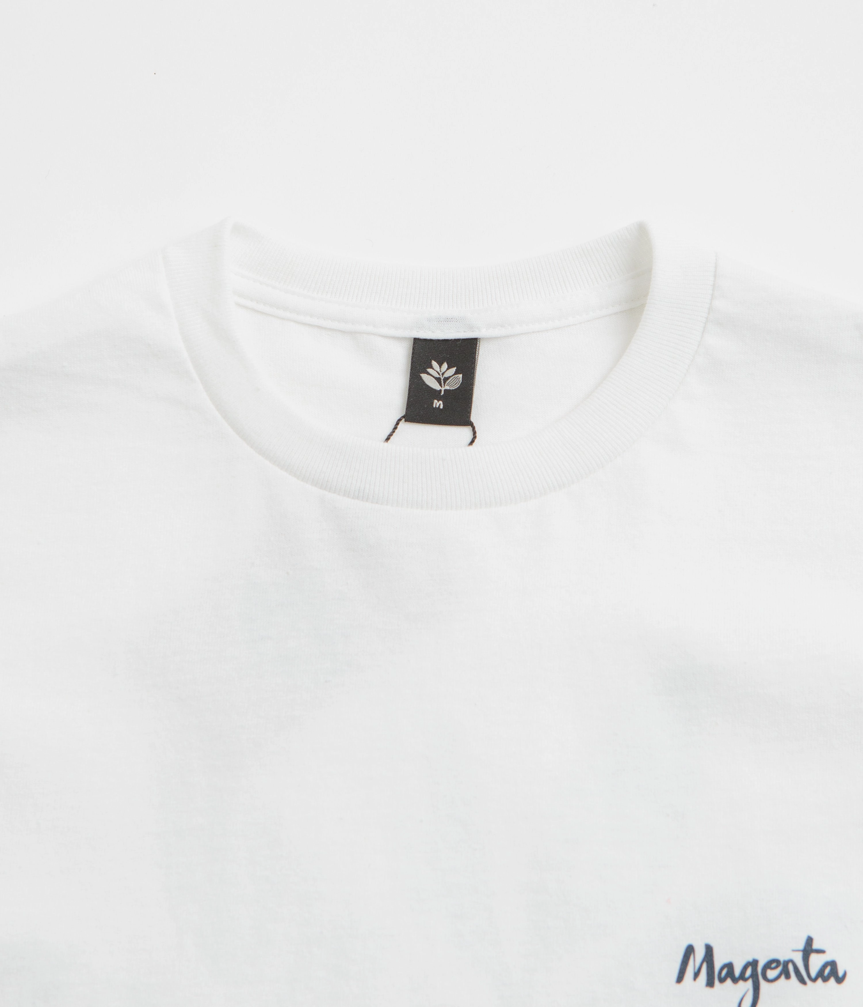 Magenta Femme T-Shirt - White rhinestone