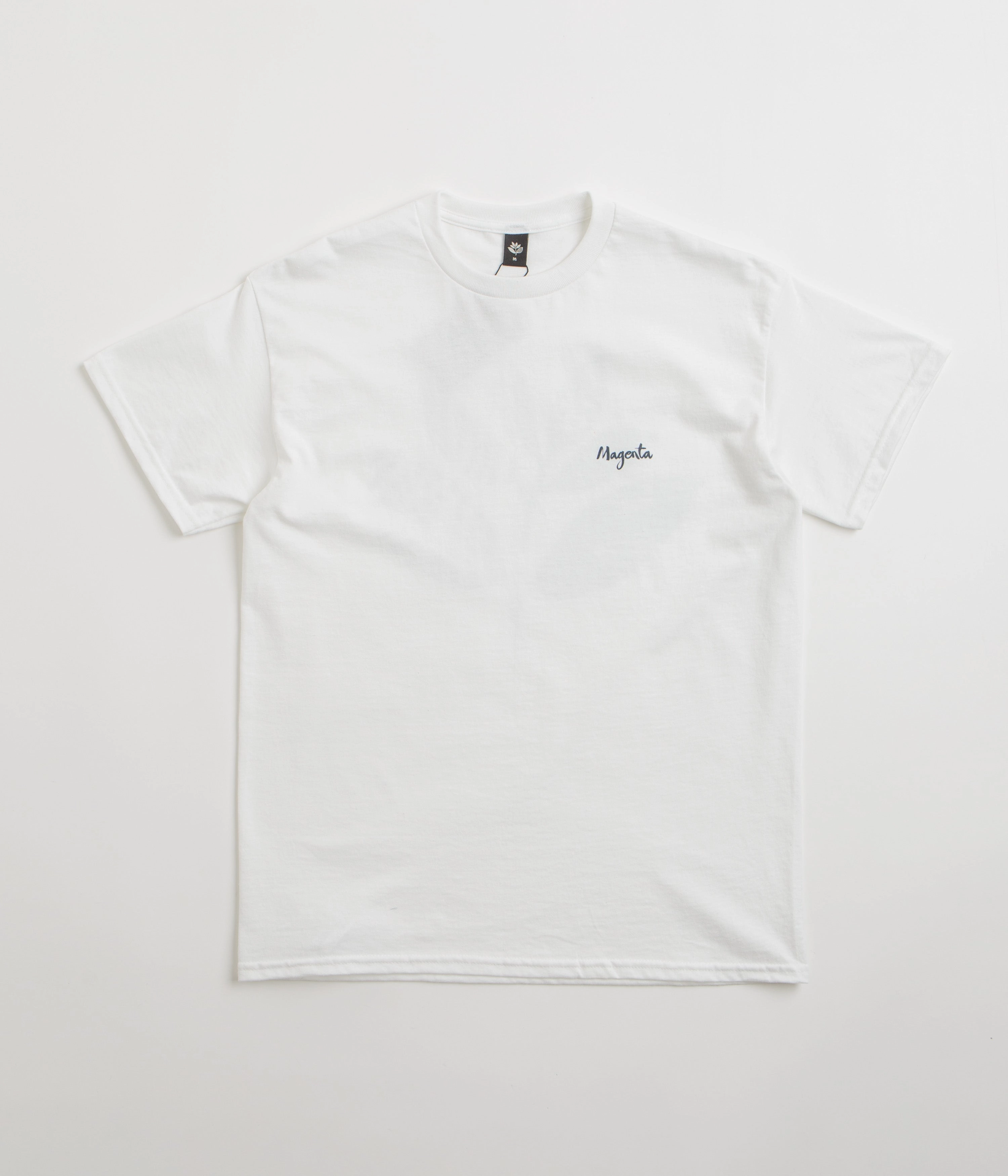 eyelet elastic waistband Magenta Femme T-Shirt - White