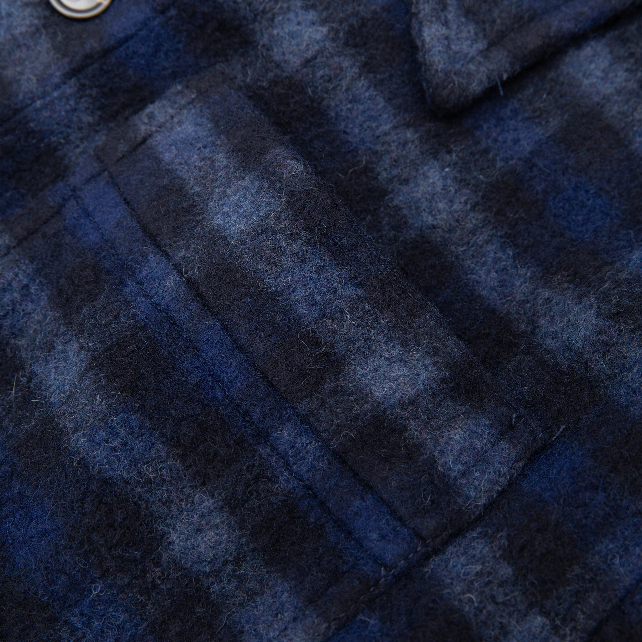 STANLEY CHECK WOOL OVERSHIRT Cozy Fit Workwear Casual