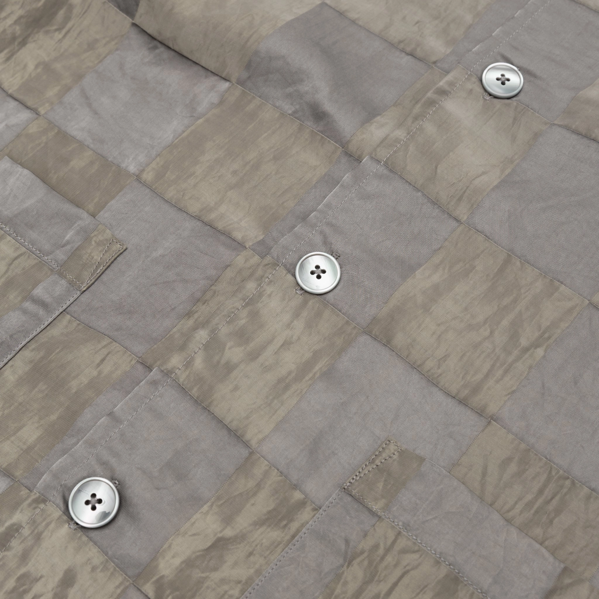 BRIGHT CLOTH CHECKER CABANA SHIRT Geometric Shape Workwear Style