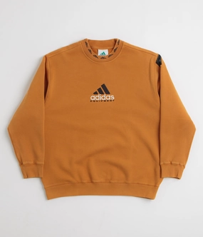 Adidas EQT Washed Crewneck Sweatshirt - Craft Ochre Cozy Wearable