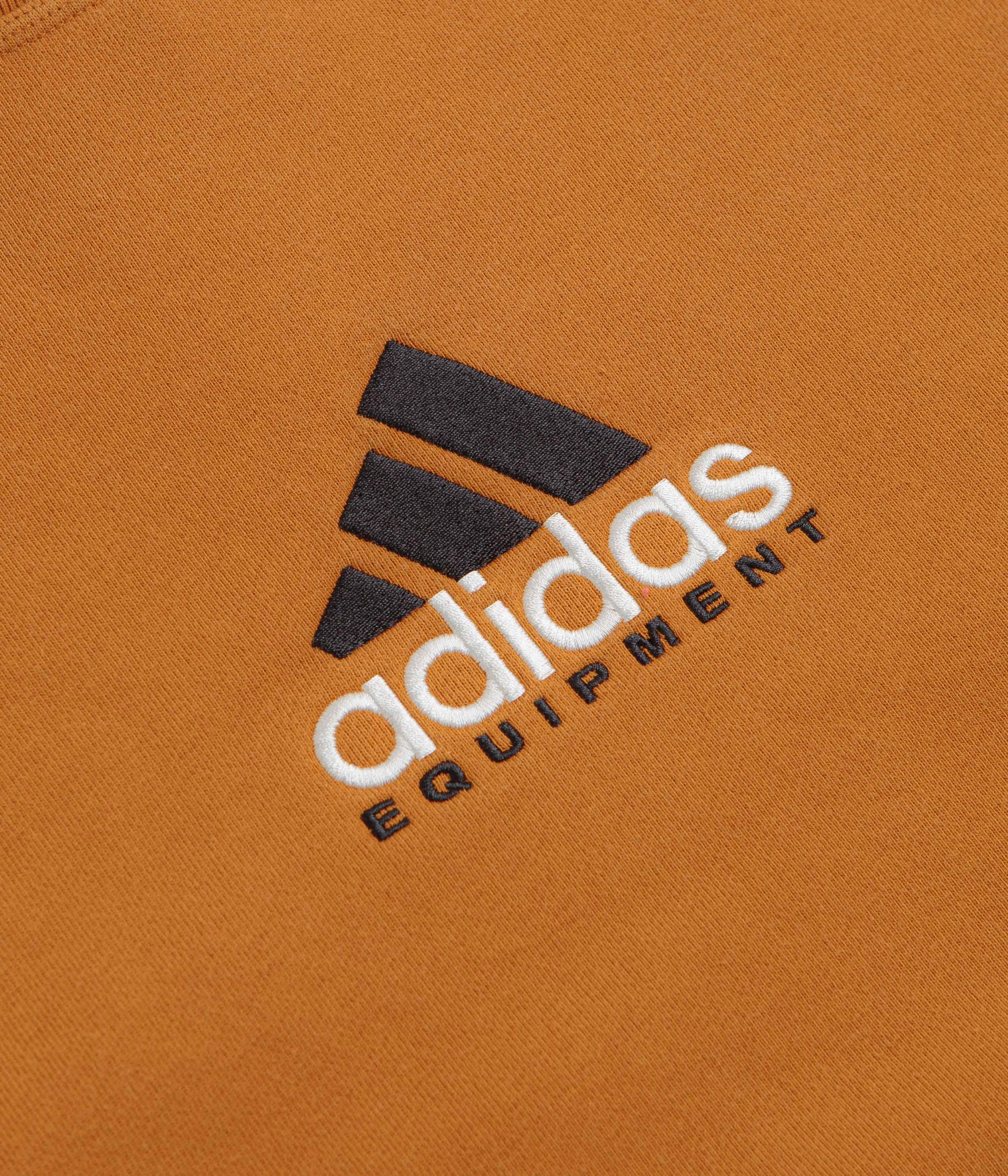 stud accents Adidas EQT Washed Crewneck Sweatshirt - Craft Ochre