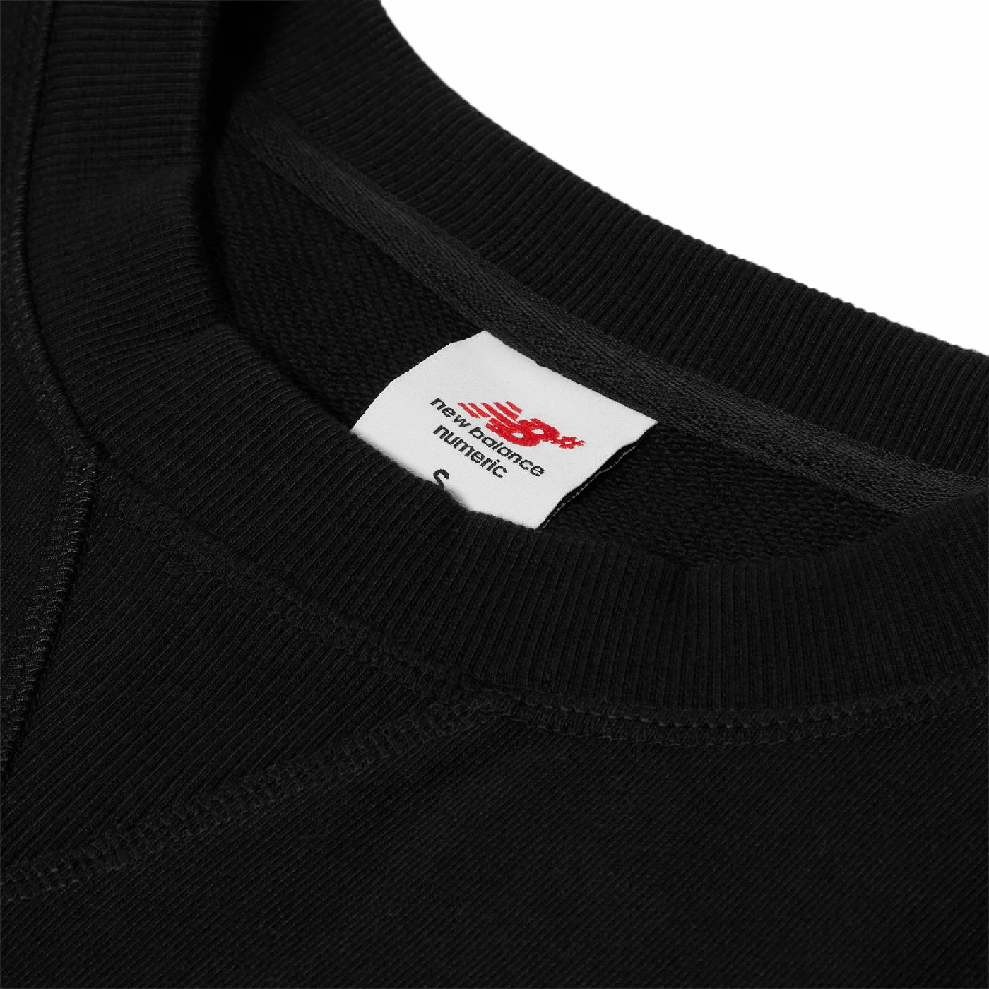 New Balance Numeric French Terry Crewneck Sweatshirt - Black appropriate for winter product tropical vibrancy