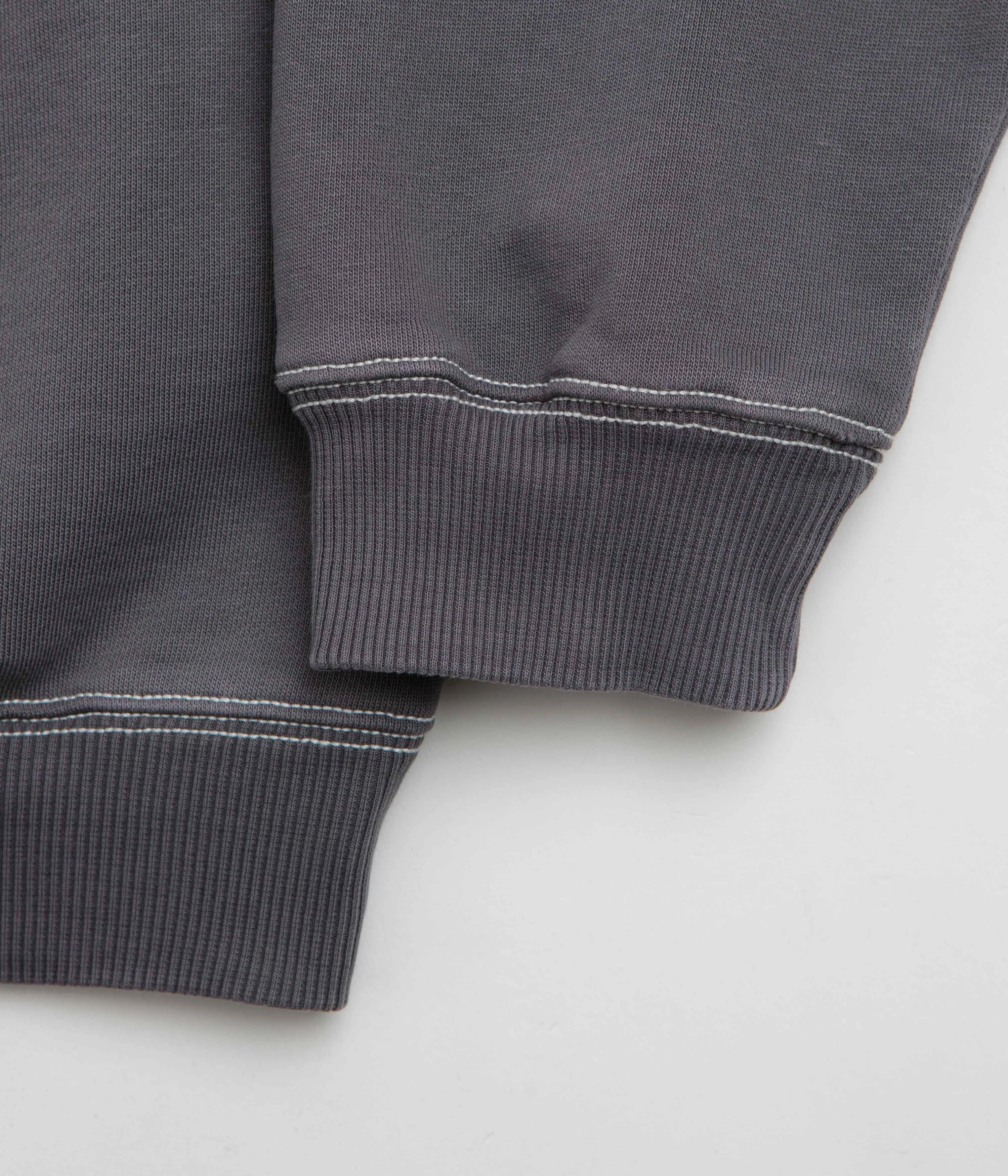 Brunch Outfit Butter Goods Crust Crewneck Sweatshirt - Washed Charcoal